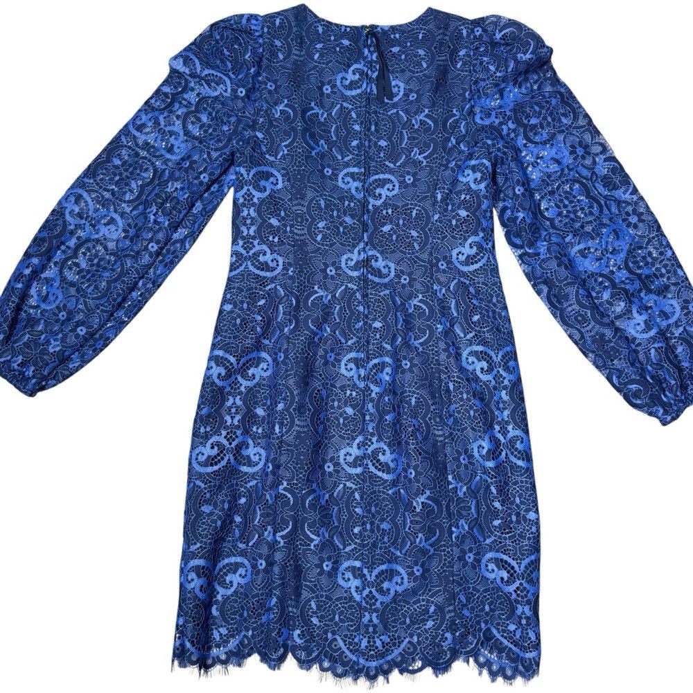 Lilly Pulitzer NWT New $258 Lilly Pulitzer Georgi Lace Long Sleeve Blue Dr Size XS / US 0-2 / IT 36-38 - 4 Thumbnail