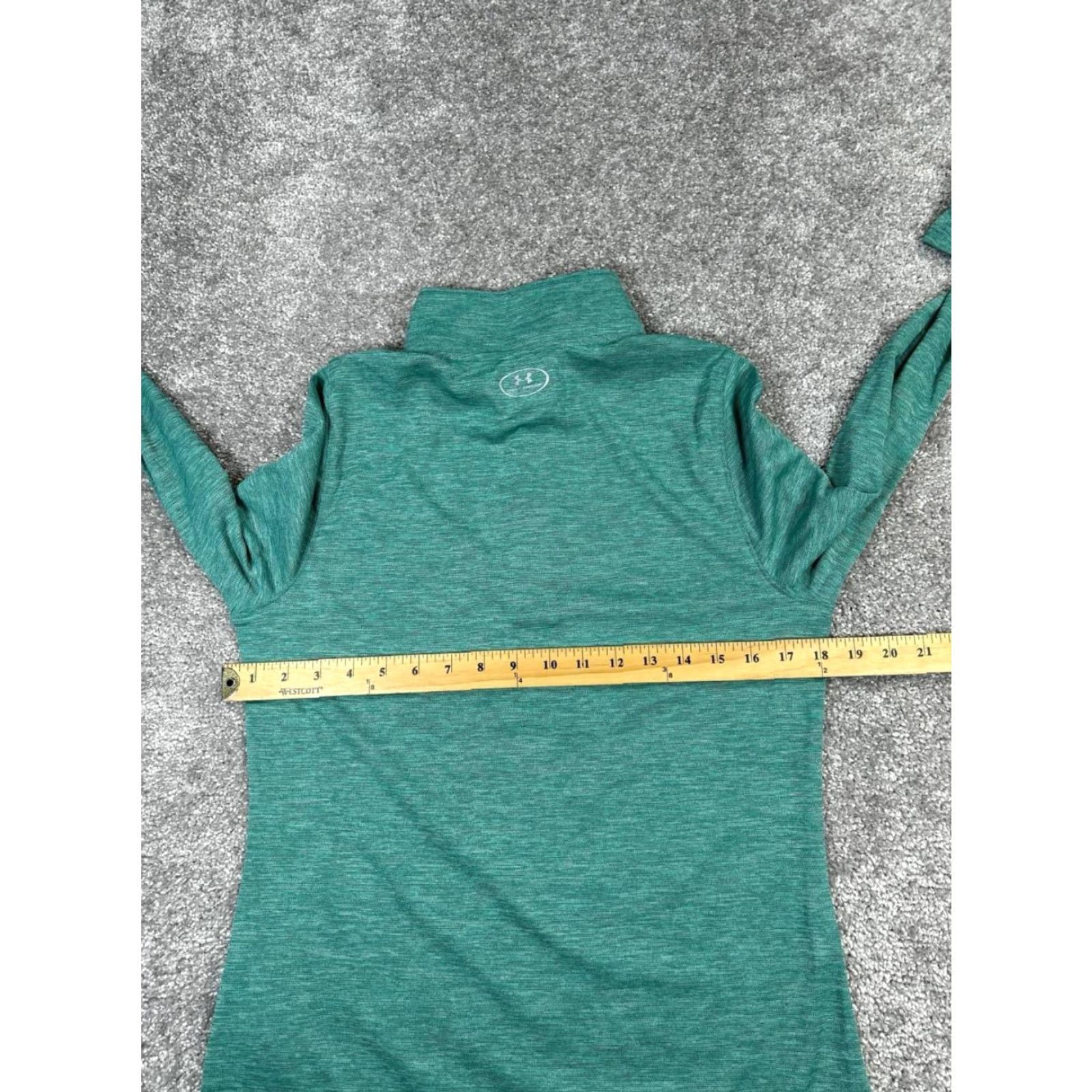 Under Armour Under Armour Sweatshirt Womens M Green Heatgear Quarter Zip Mock Neck Pullover Activewear Logo Workout Jacket (Note: Ensure length within 200 chars) Size M / US 6-8 / IT 42-44 - 5 Thumbnail