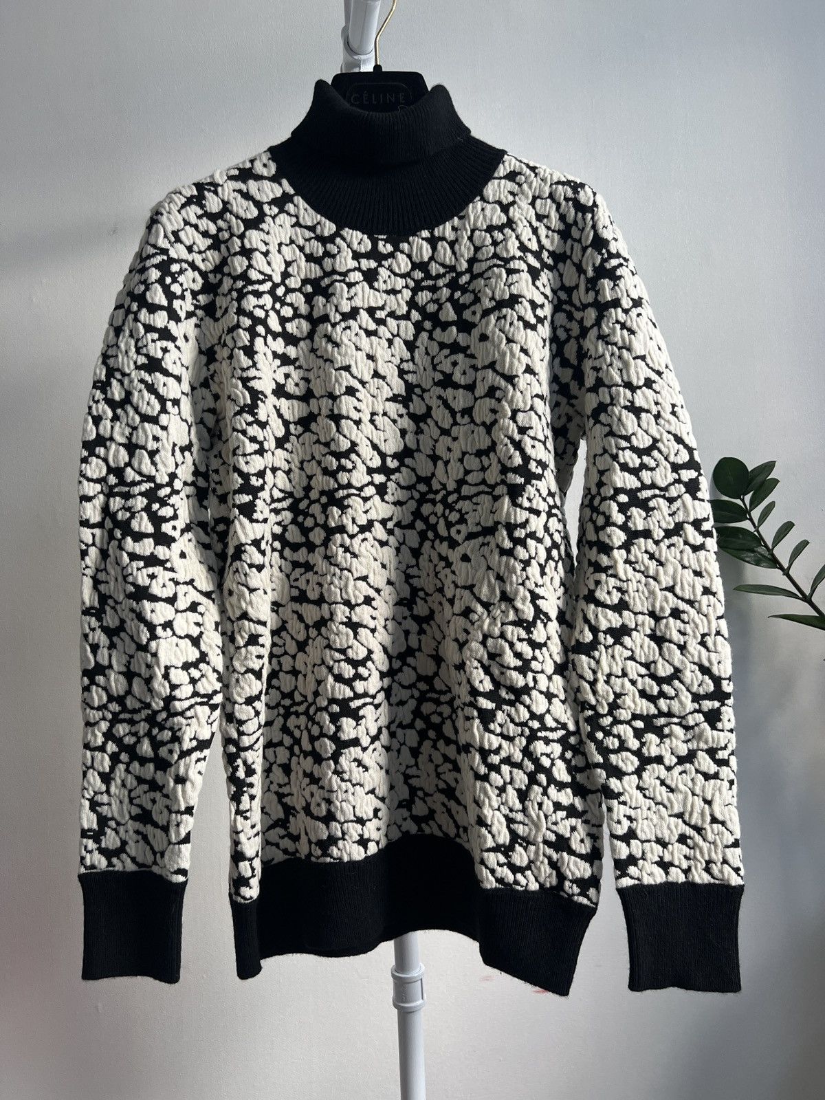 Celine Old Celine by Phoebe Philo jacquard cashmere wool jumper Size M / US 6-8 / IT 42-44 - 1 Thumbnail