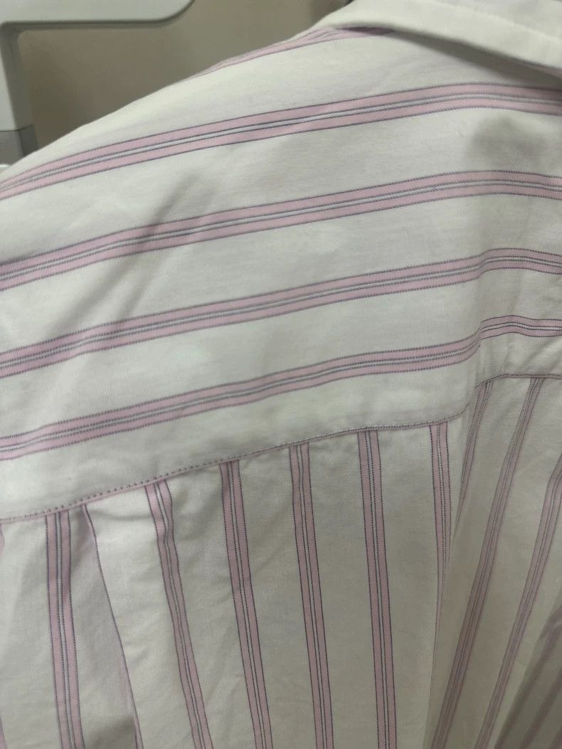 Acne Studios acne studios White and pink pointed-collar shirt Size US XS / EU 42 / 0 - 7 Thumbnail
