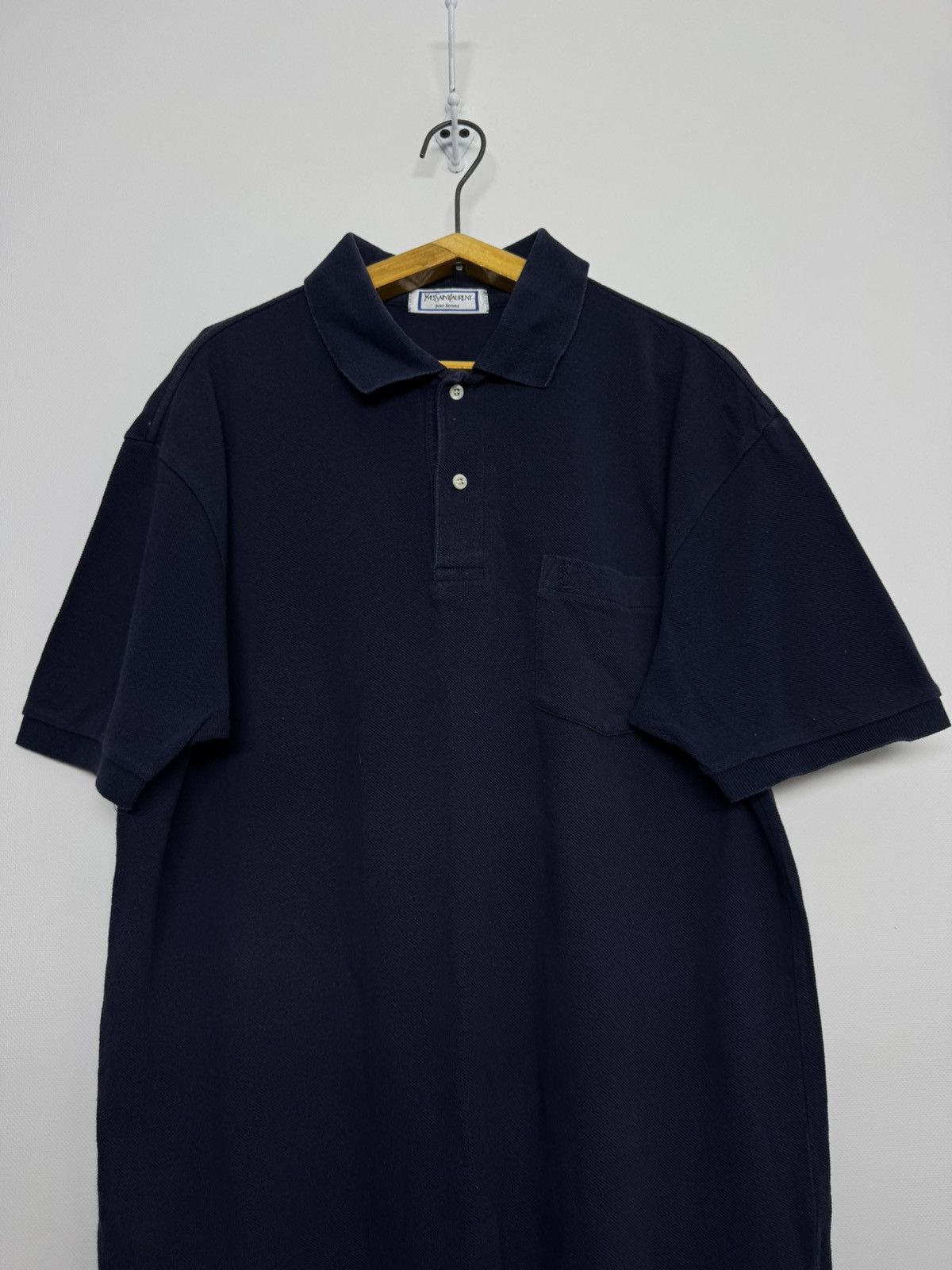 Yves Saint Laurent Rare Vintage Yves Saint Laurent Polo Shirt YSL Tee Size US L / EU 52-54 / 3 - 3 Thumbnail