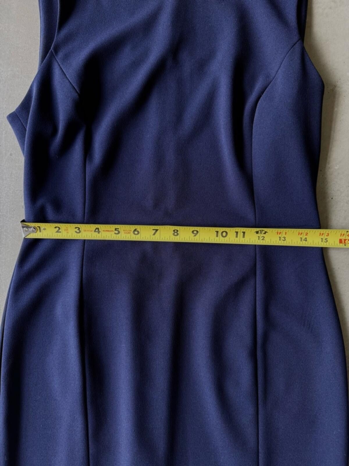 Calvin Klein Calvin Klein / Sleeveless Sheath Dress / Navy Size M / US 6-8 / IT 42-44 - 6 Thumbnail