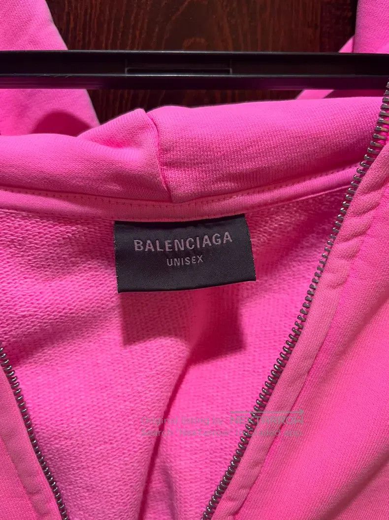 Balenciaga Balenciaga Pink Hooded Zipper Jacket Size US S / EU 44-46 / 1 - 3 Thumbnail