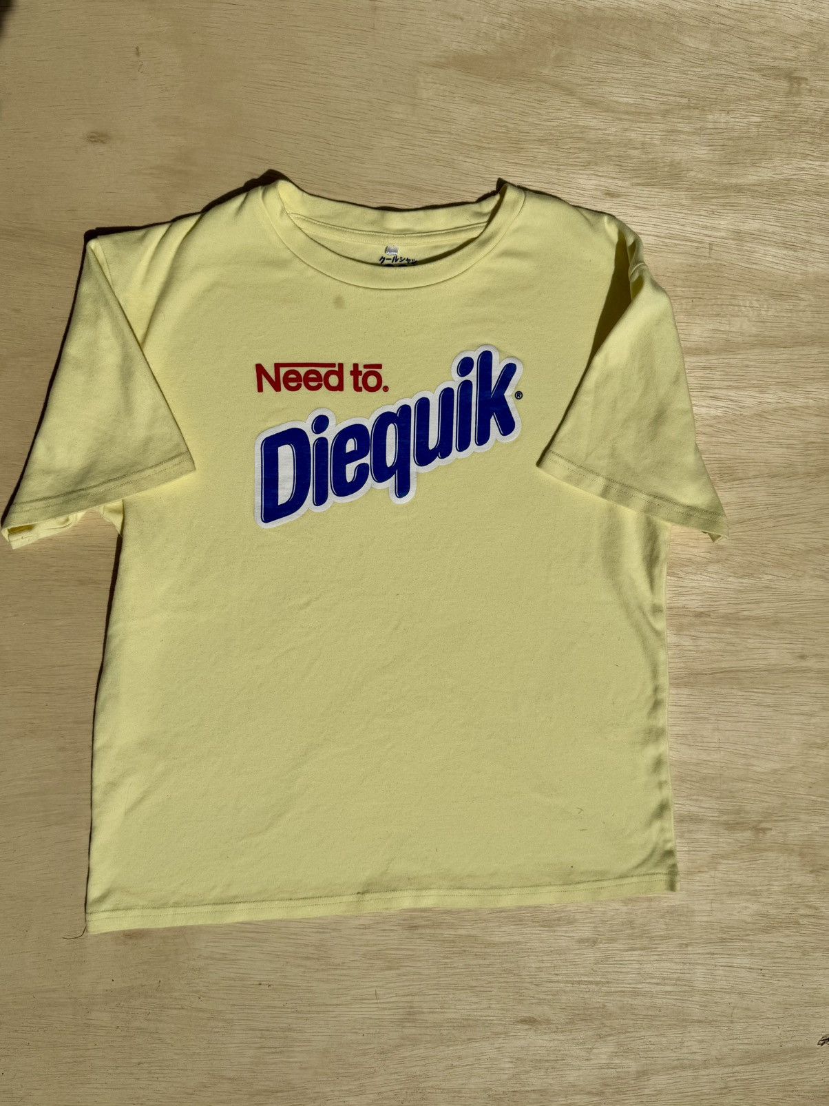 Japanese Brand × Vintage Nesquick 90’s Parody Goth Humor Logo Y2K Japanese T-Shirt Size US M / EU 48-50 / 2 - 3 Thumbnail