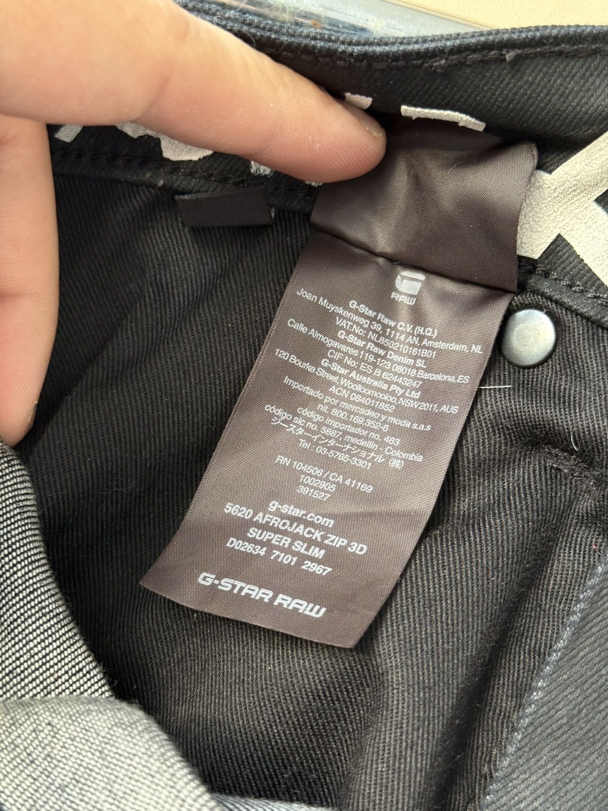 G-Star G Star Raw Denim 5620 Afrojack Zip 3d Super Slim Jeans Biker Size US 31 - 13 Thumbnail