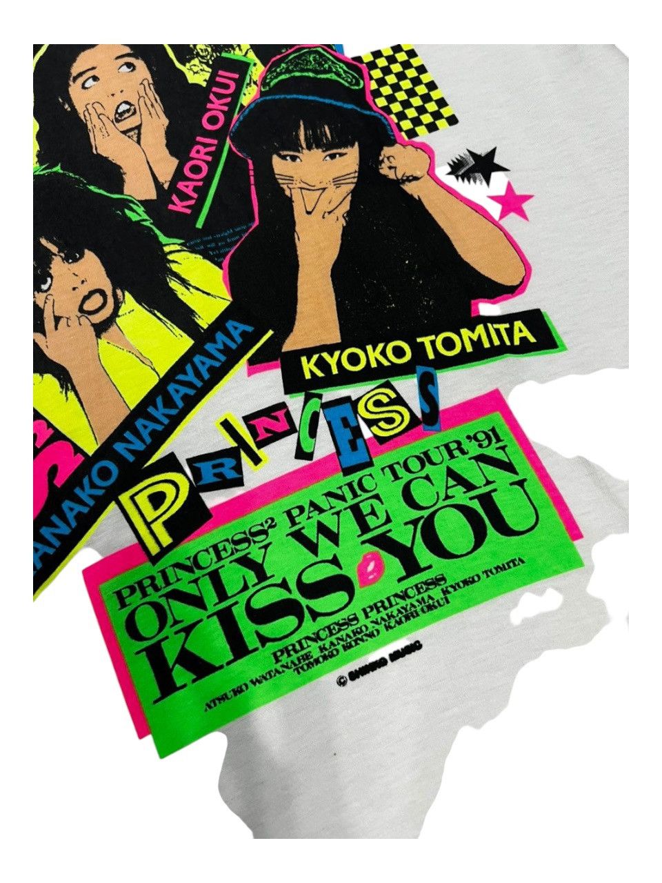 Band Tees Vintage 90s Princess Princess Japanese Rock Band 1991 Size US S / EU 44-46 / 1 - 2 Thumbnail