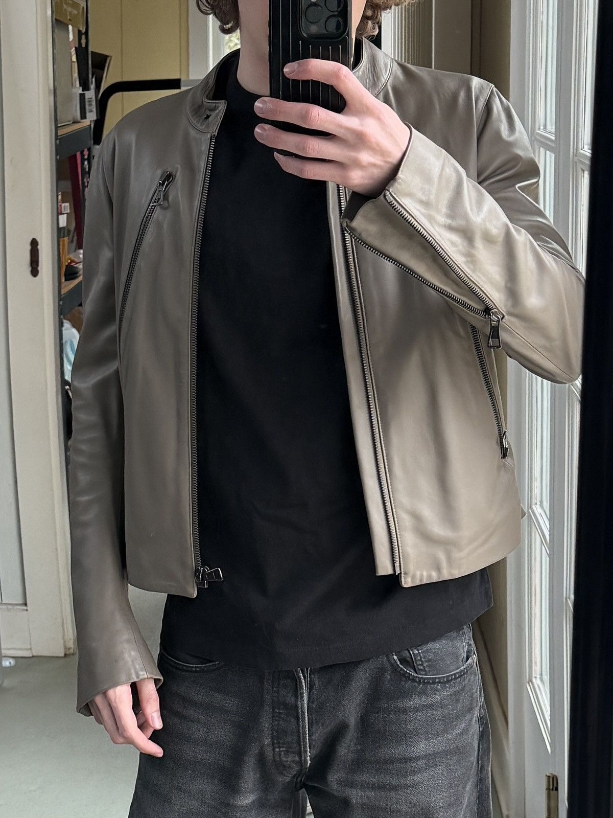Maison Margiela 2012 5 Zip Leather Moto Jacket Size US S / EU 44-46 / 1 - 25 Thumbnail