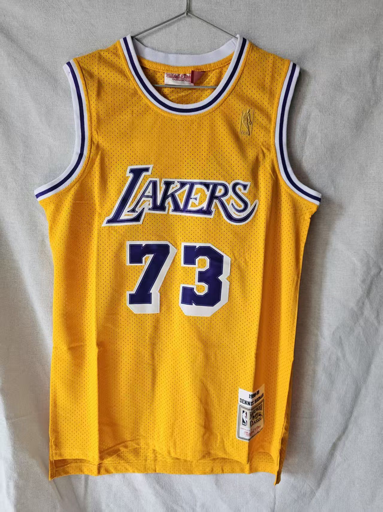 NBA Los Angeles Lakers 73 Dennis Rodman Jersey Stitched Green Size US M / EU 48-50 / 2 - 1 Thumbnail