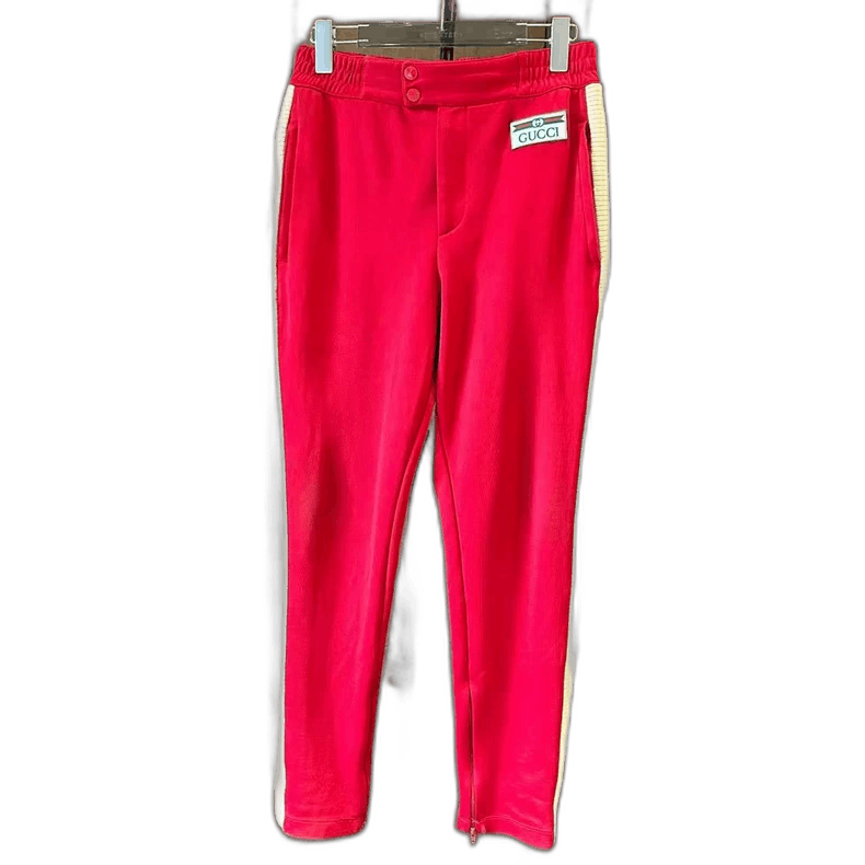 Gucci Gucci Red Stripe Logo Casual Pants Size US 26 / EU 42 - 1 Thumbnail