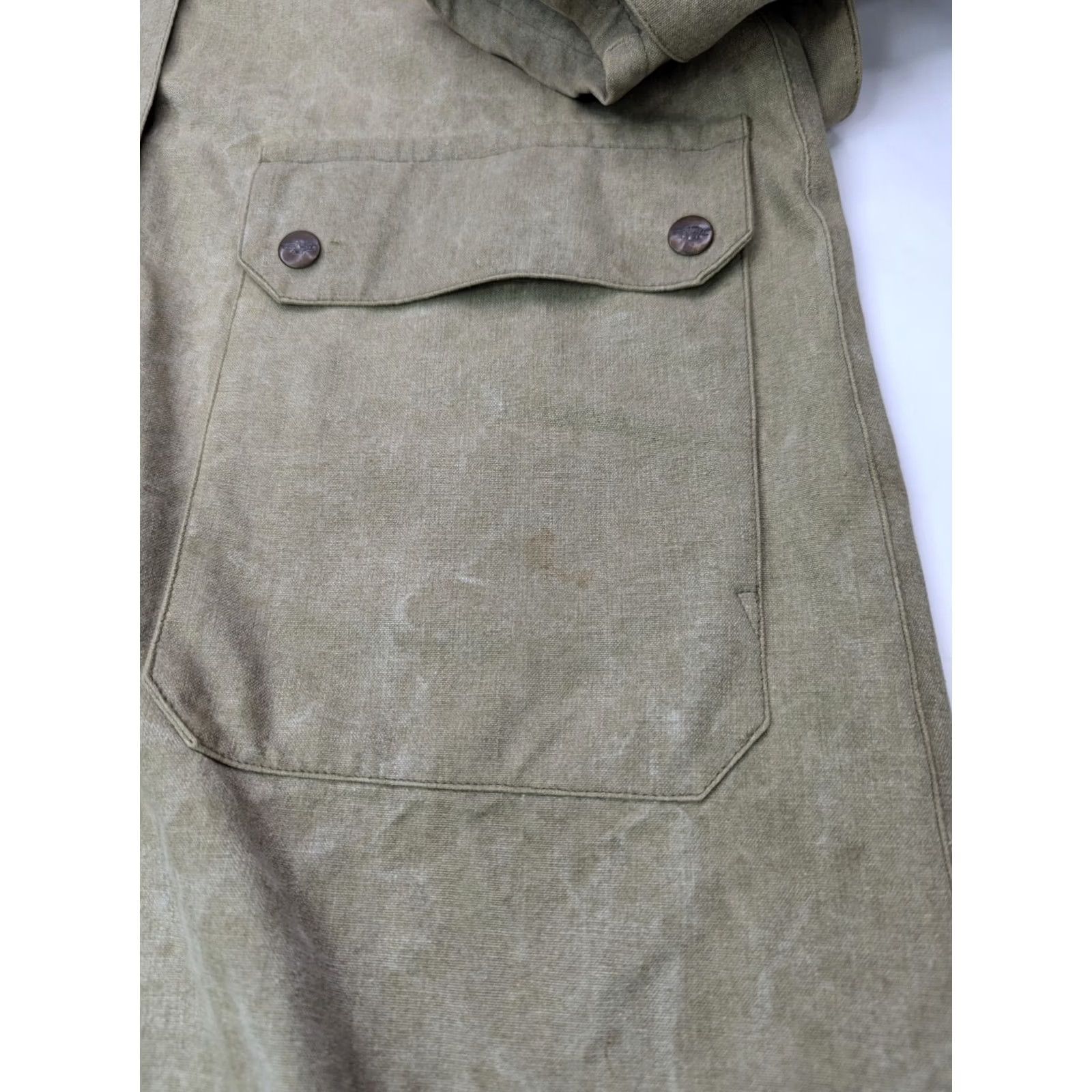 Vintage VTG Overland Outfitters Walkabout Adventure Duster Jacket Mens M Khaki Canvas Coat Size US M / EU 48-50 / 2 - 5 Thumbnail