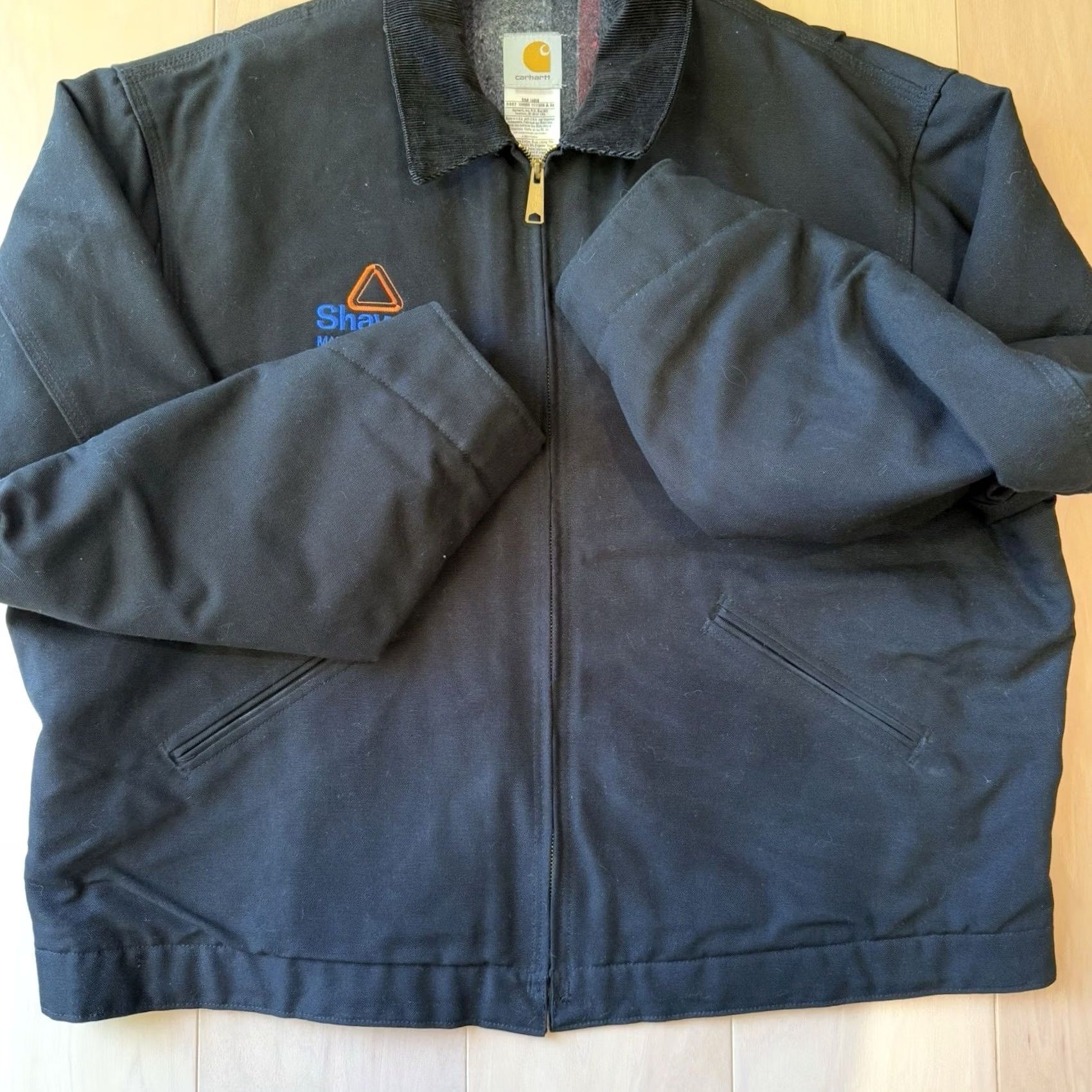 Carhartt VINTAGE Carhartt Jacket Mens 52 Black Detroit Heavy Workwear Full Zip Bomber J01 Made USA Size US L / EU 52-54 / 3 - 5 Thumbnail
