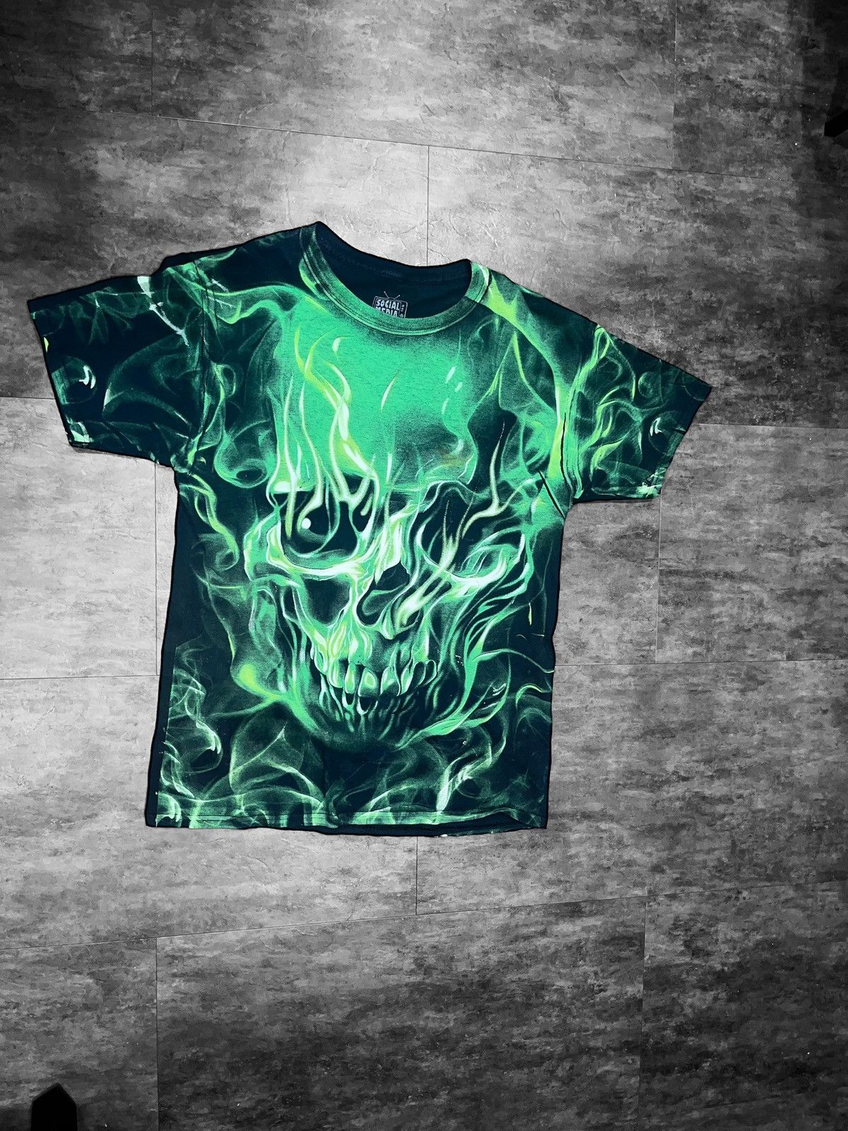 Vintage “ Green Skull” T shirt Size US M / EU 48-50 / 2 - 1 Thumbnail