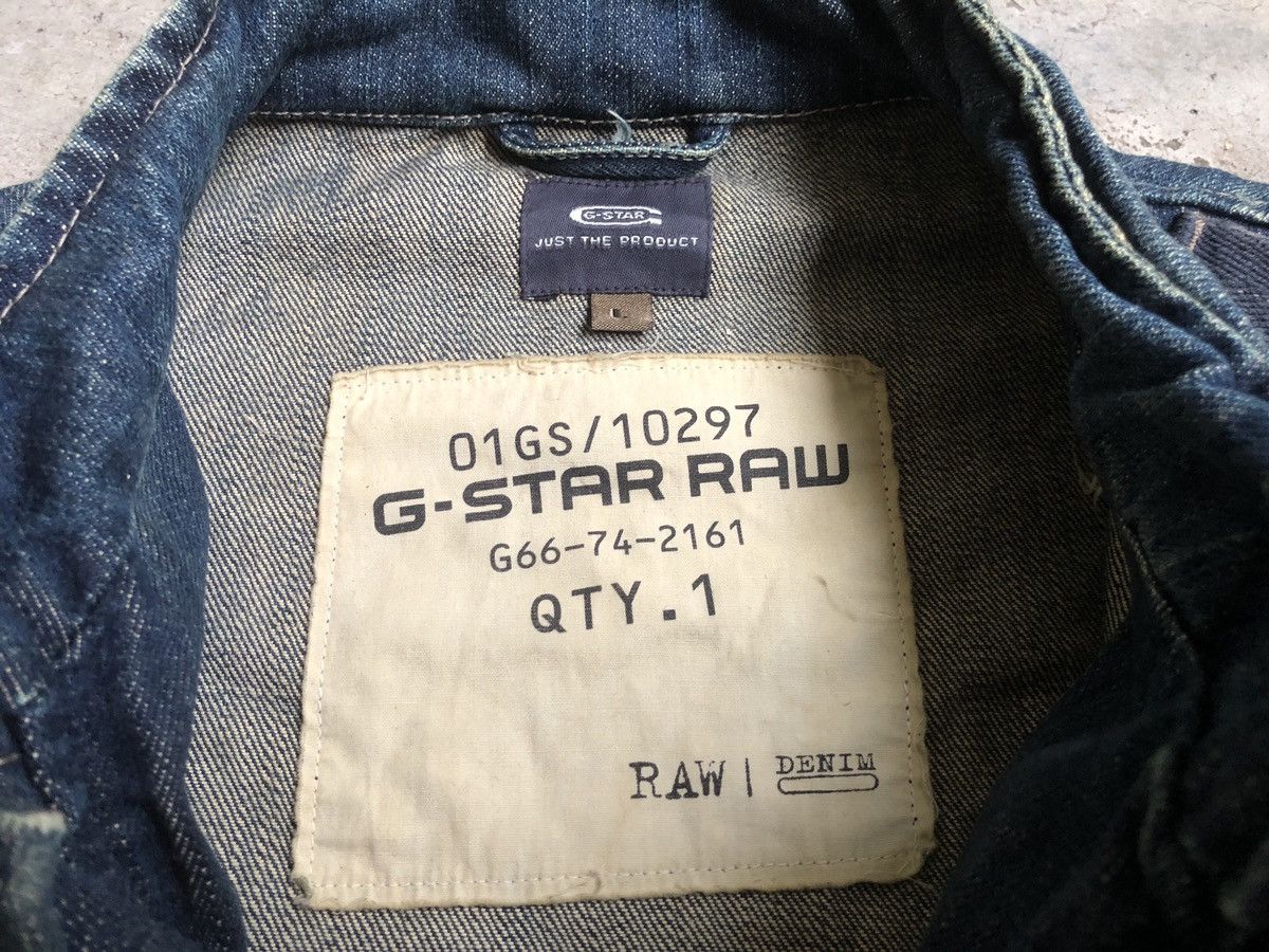 G-Star Vintage G-Star Raw Biker Style Denim Jacket Size US M / EU 48-50 / 2 - 6 Thumbnail