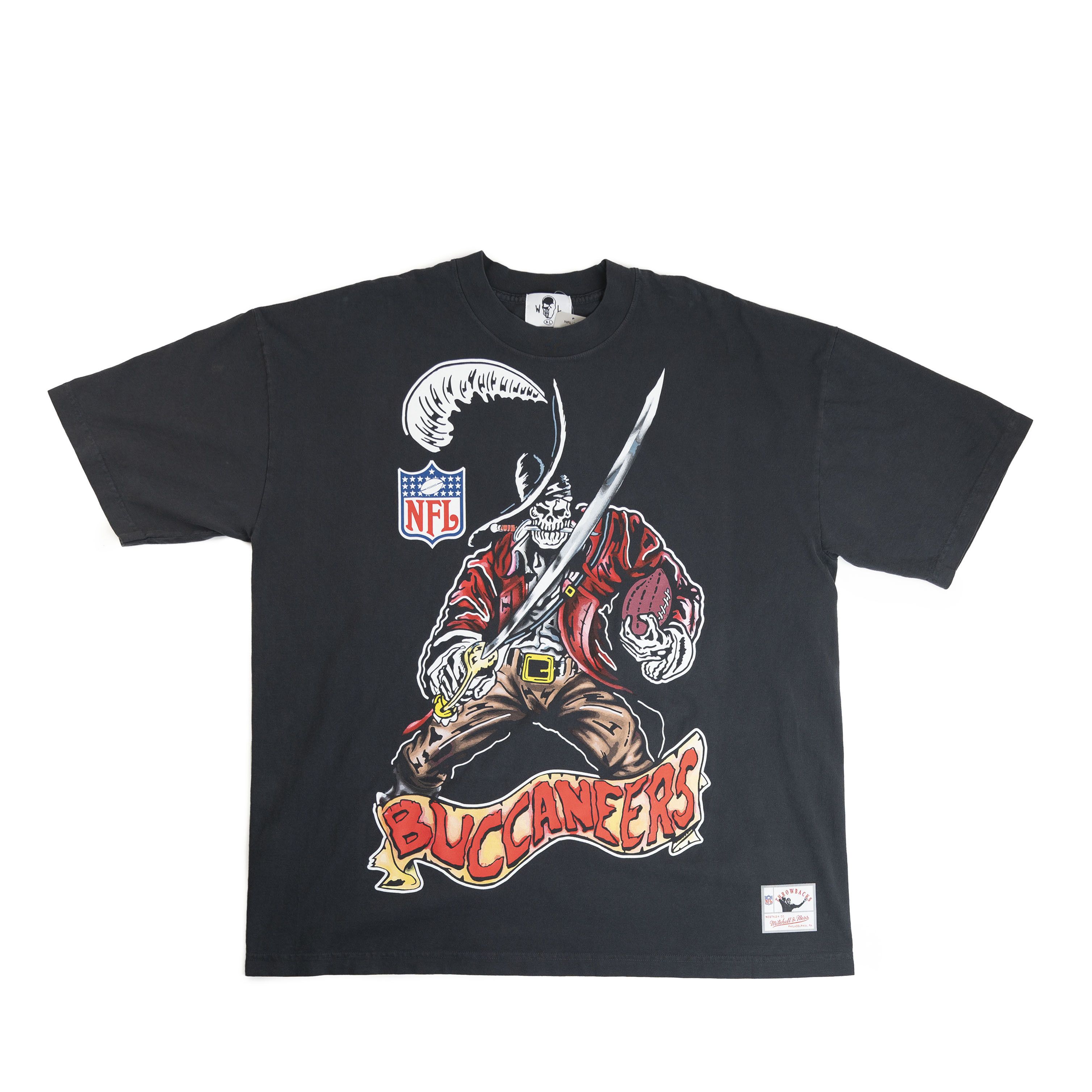 image of Mitchell Ness x Nfl Warren Lotas Tampa Bay Buccaneers Tee Shirt in Black, Men's (Size XL)