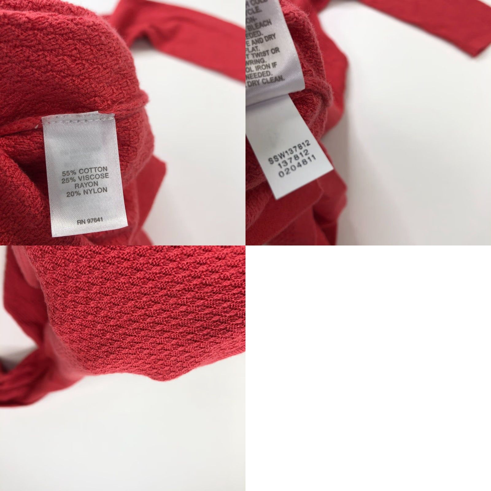 J. Jill J. Jill Medium Petite Knit Textured Pullover Sweater Orange Women’s Slim Fit Round Neck Knitwear Everyday Casual Pullover Size M / US 6-8 / IT 42-44 - 8 Thumbnail