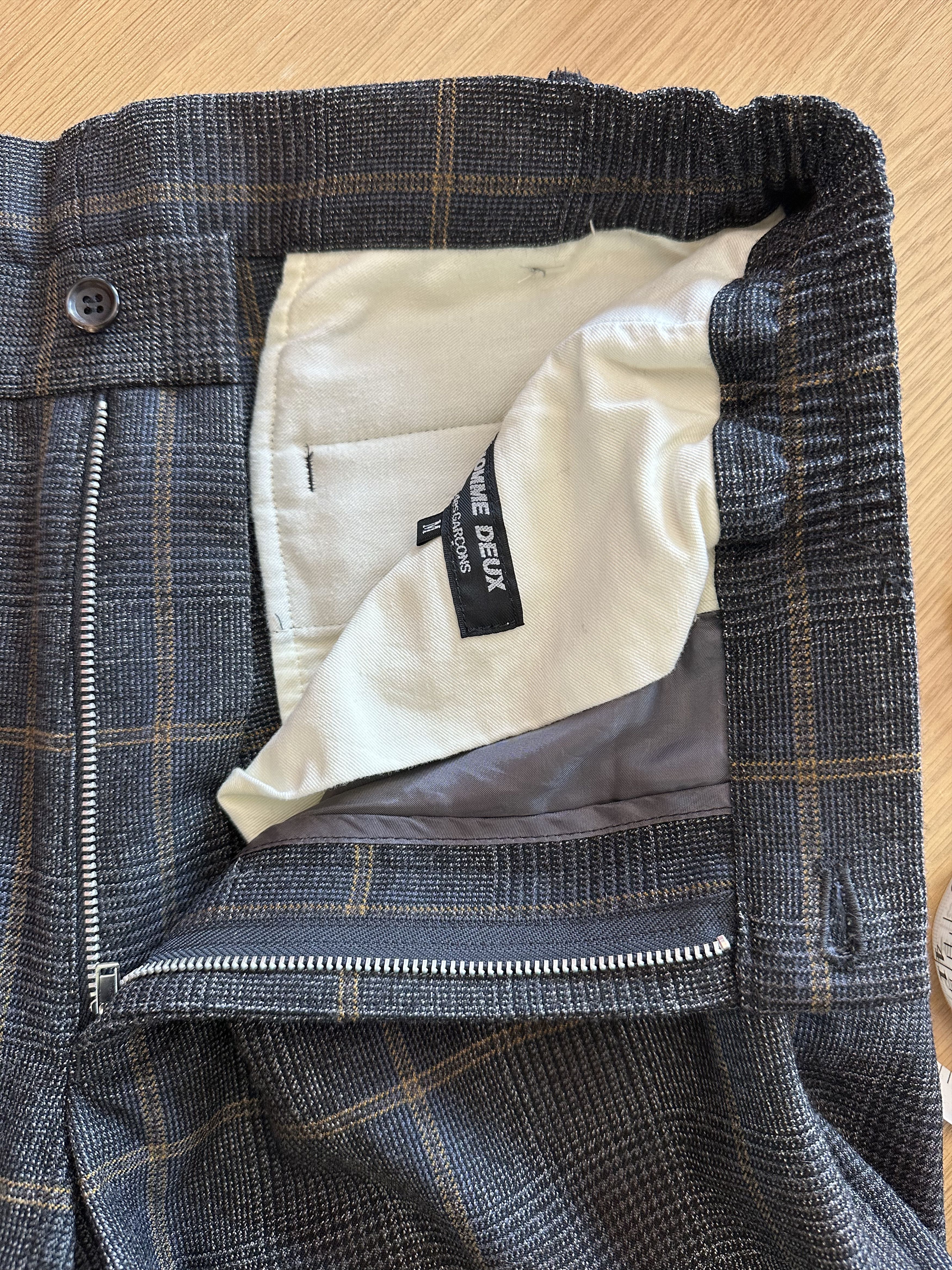 Comme des Garcons Homme Deux Comme des Garcons Homme Deux Glen Check Wool Pants Size US 33 - 4 Thumbnail