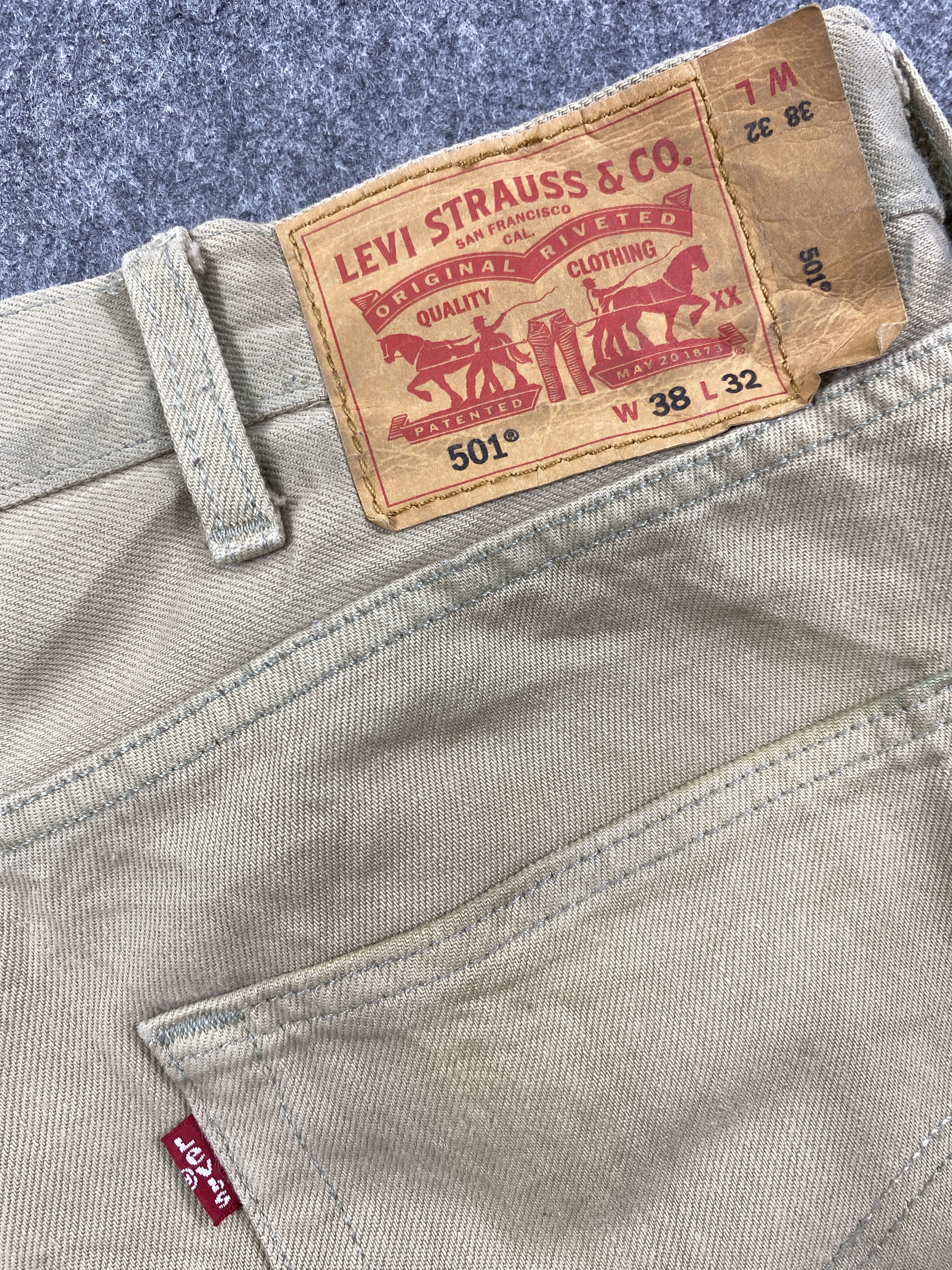 Vintage Khaki Vintage Levi's 501 Jeans 39x33 Denim -JN1544 Size US 39 - 10 Thumbnail