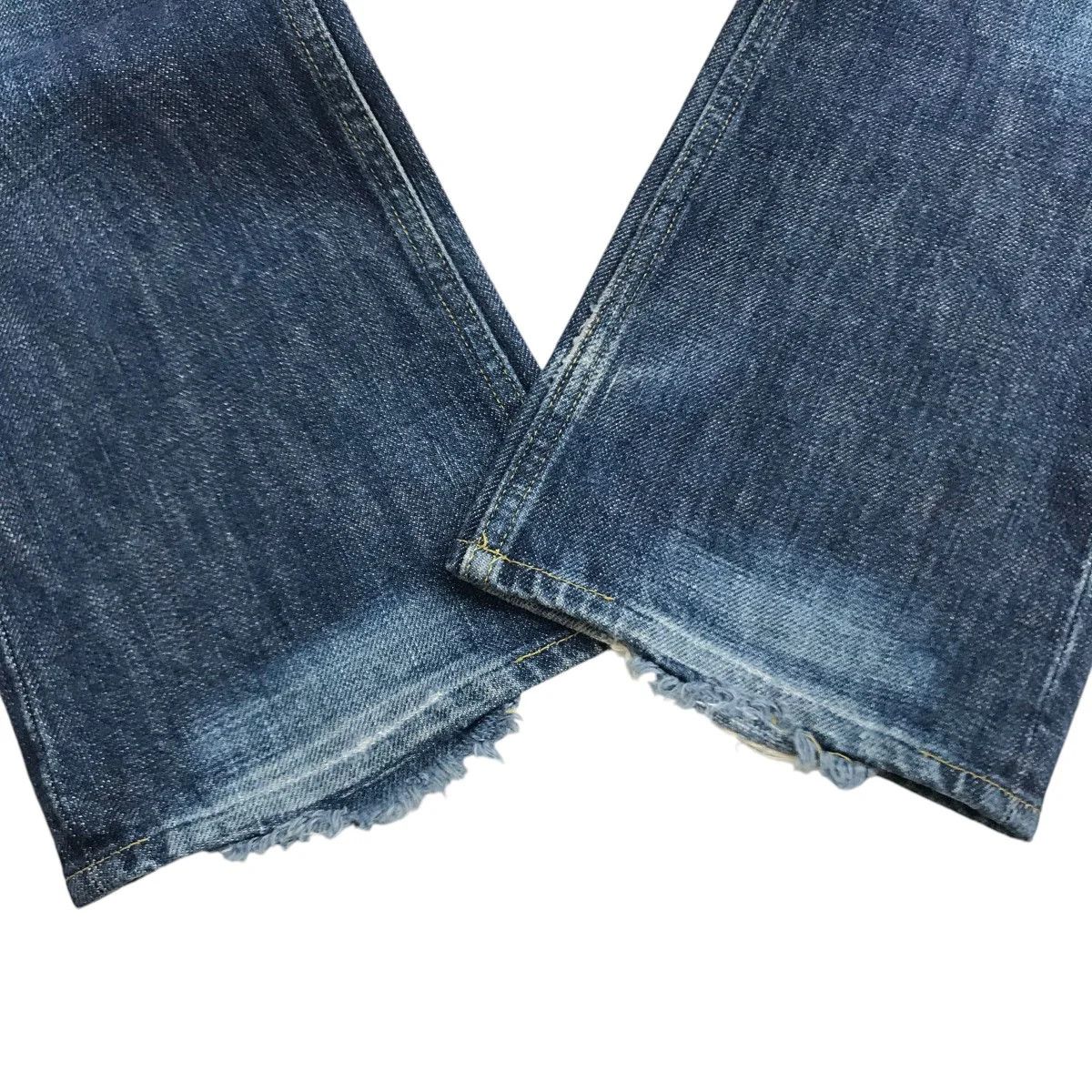Undercover AW01 "D.A.V.F." Distressed Denim Pants Size US 29 - 6 Thumbnail