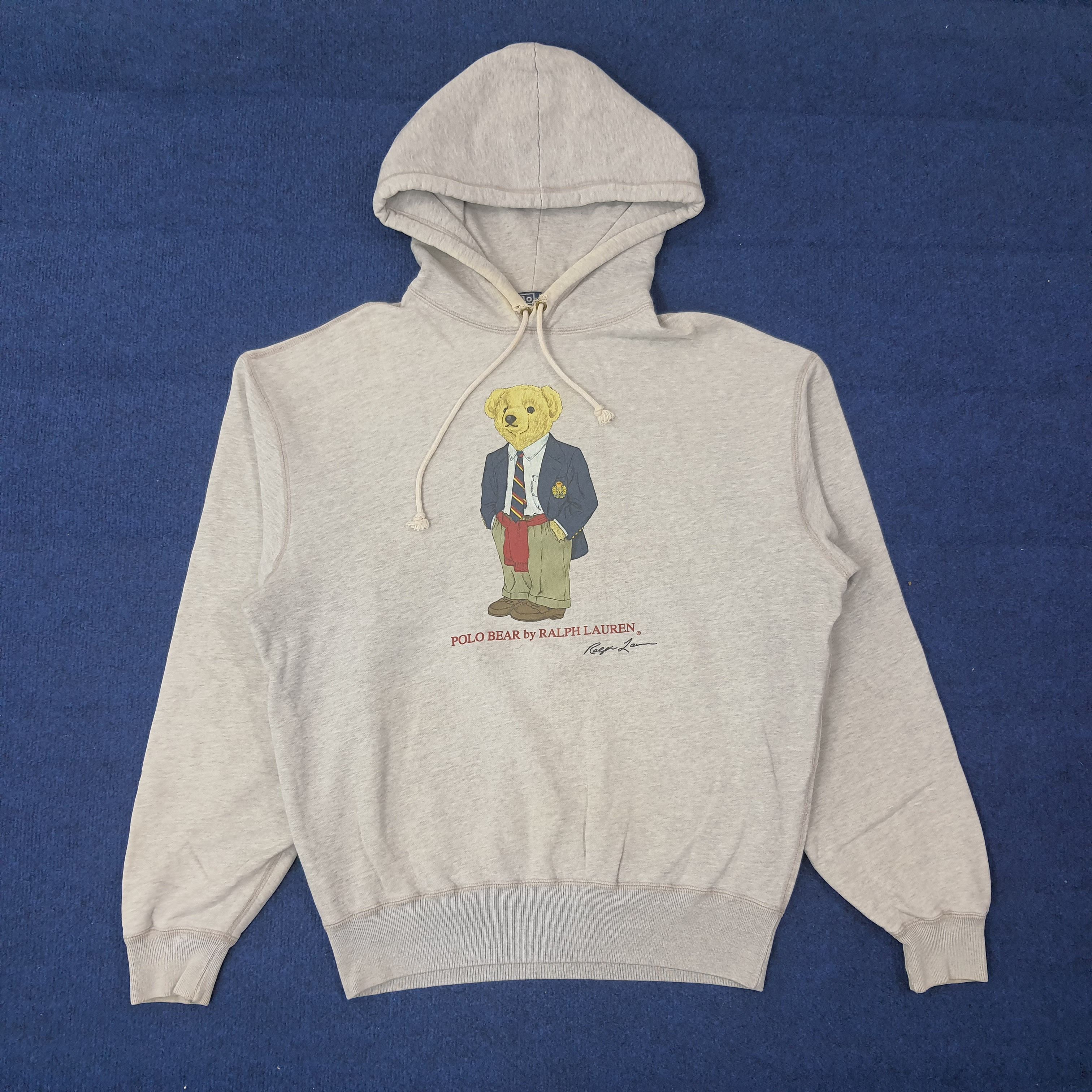 Polo Ralph Lauren Vintage POLO BEAR by Ralph Lauren Hoodie C263N16 Size US L / EU 52-54 / 3 - 1 Thumbnail