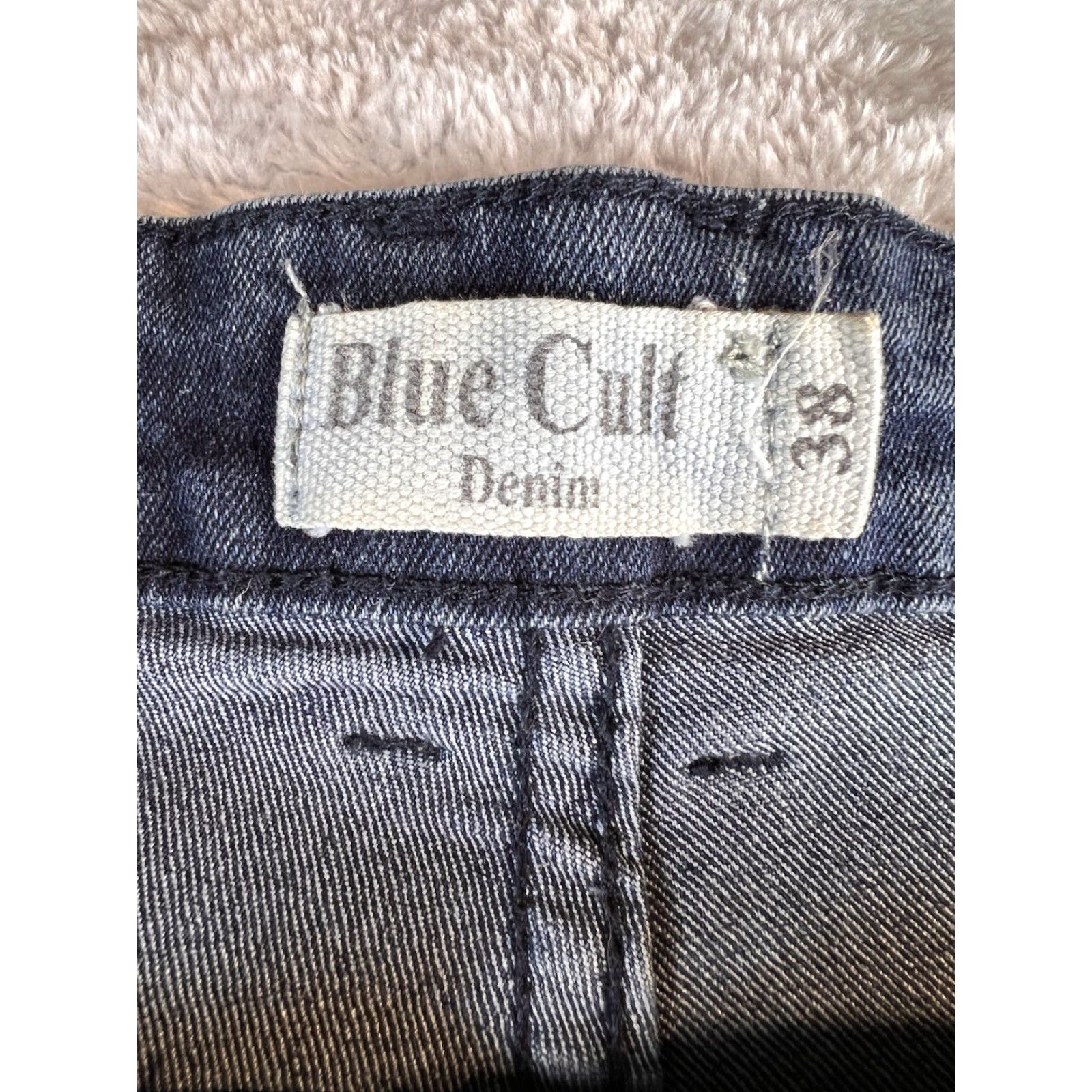 Vintage Blue Cult Jeans Mens 38 Slim Straight Rock City Blue 30.5in Inseam Mens Jeans Slim Straight Rock City Bleached Size US 38 / EU 54 - 4 Thumbnail