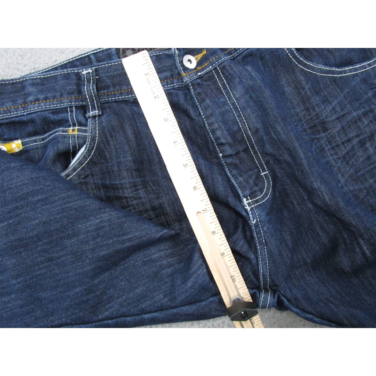 Southpole VINTAGE Southpole Jeans Hip Hop Style 5-Pocket Design Denim Blue Wide Straight 38x30 Mens Midwest Jeans Size US 38 / EU 54 - 6 Thumbnail