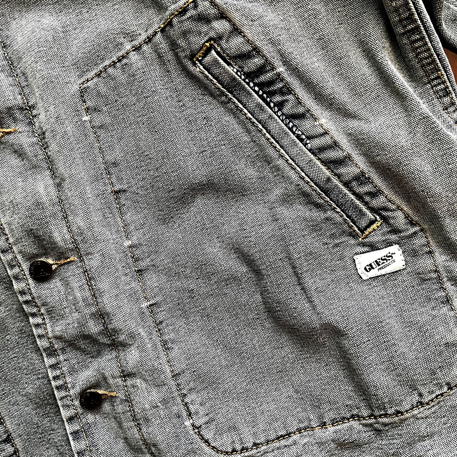 Guess Vintage 80s Guess Marciano Denim Motorcycle Jacket M Size US M / EU 48-50 / 2 - 4 Thumbnail