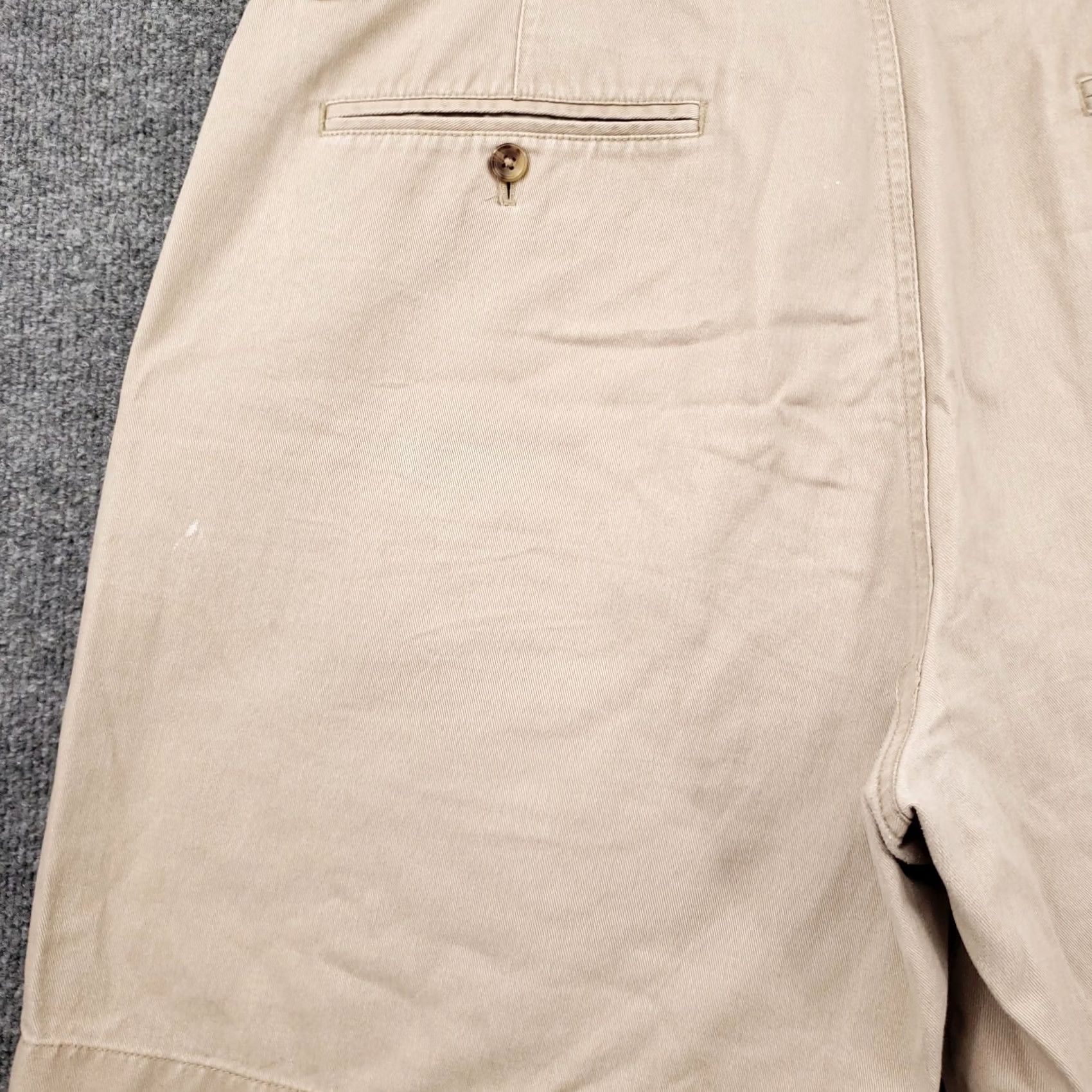 Chaps Chaps Shorts Mens 40 Beige Chino Mid Rise Flat Front Cotton Pockets Casual Size US 40 / EU 56 - 6 Thumbnail
