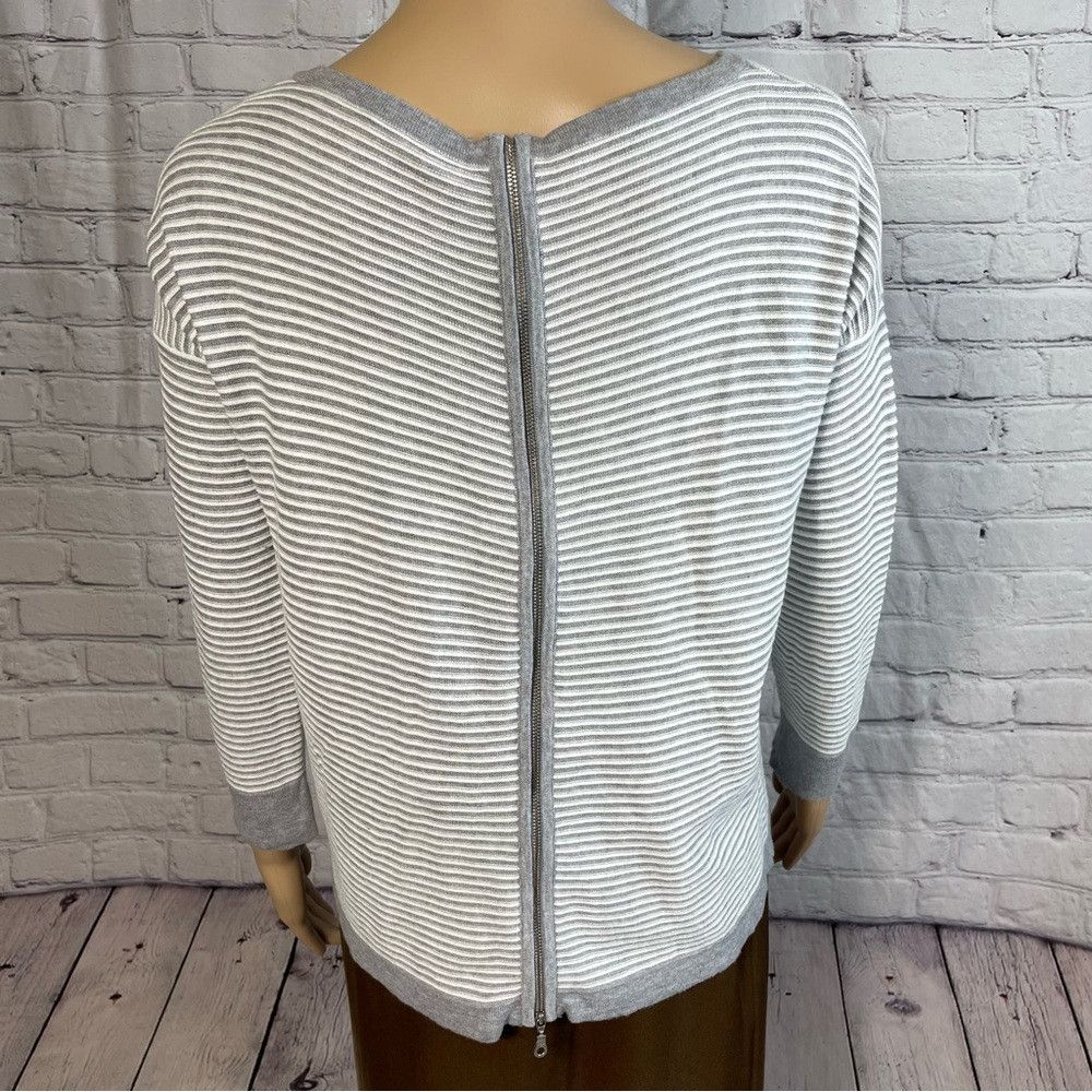 Other Cullen Stripe Back Zip Cotton Blend Sweater Size S Size S / US 4 / IT 40 - 5 Thumbnail