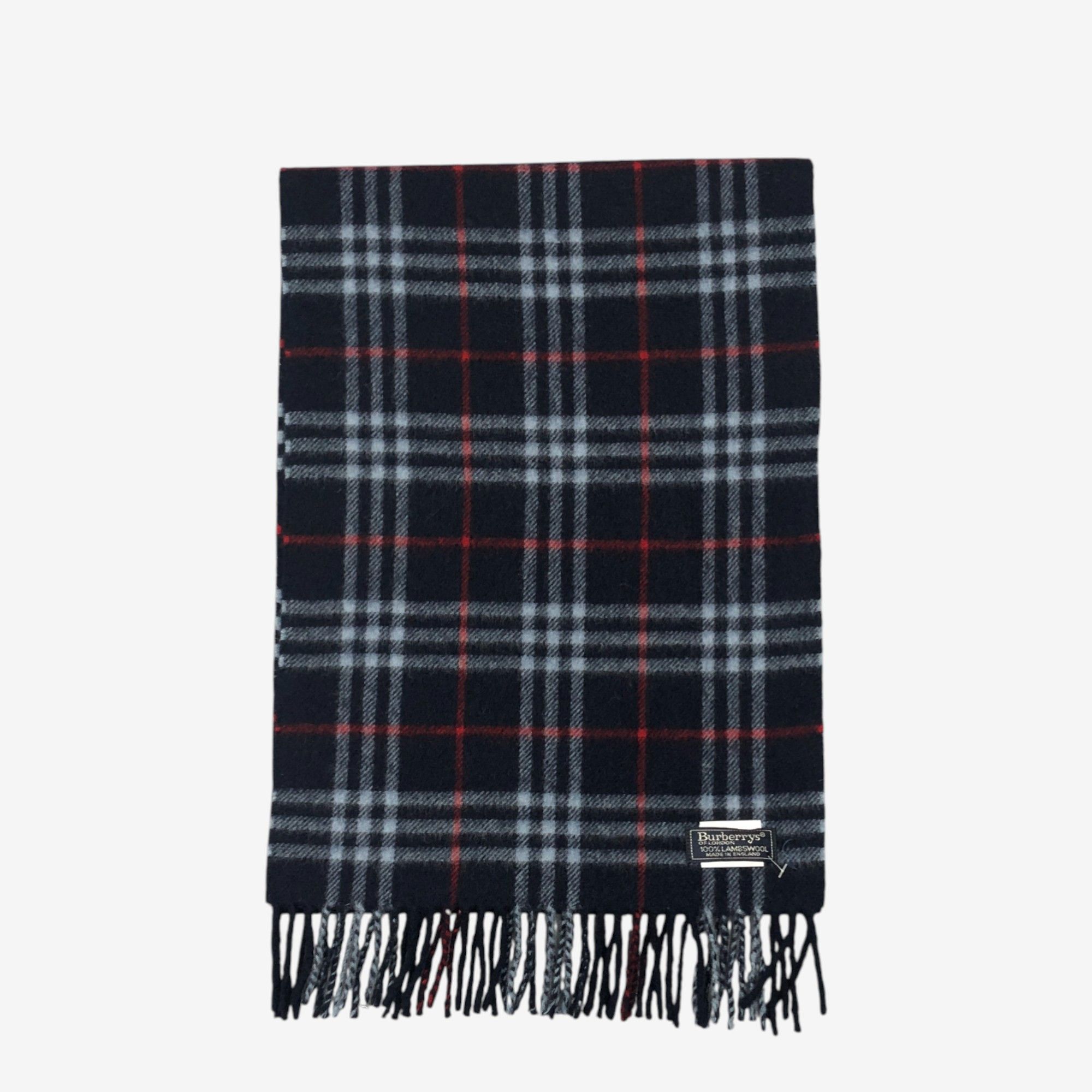 Burberry Vintage Burberrys Scarf Muffler Wool Nova Check Scarves Size ONE SIZE - 2 Thumbnail