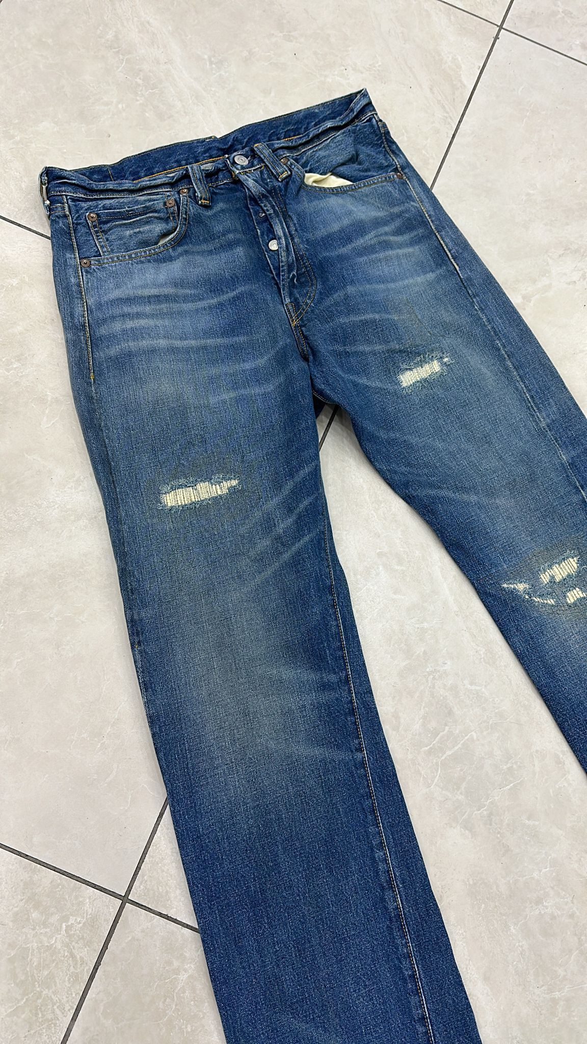 Levi's Vintage Clothing LVC Levi's Vintage Clothing 1947 501XX BigE Selvedge Jeans Size US 32 / EU 48 - 5 Thumbnail