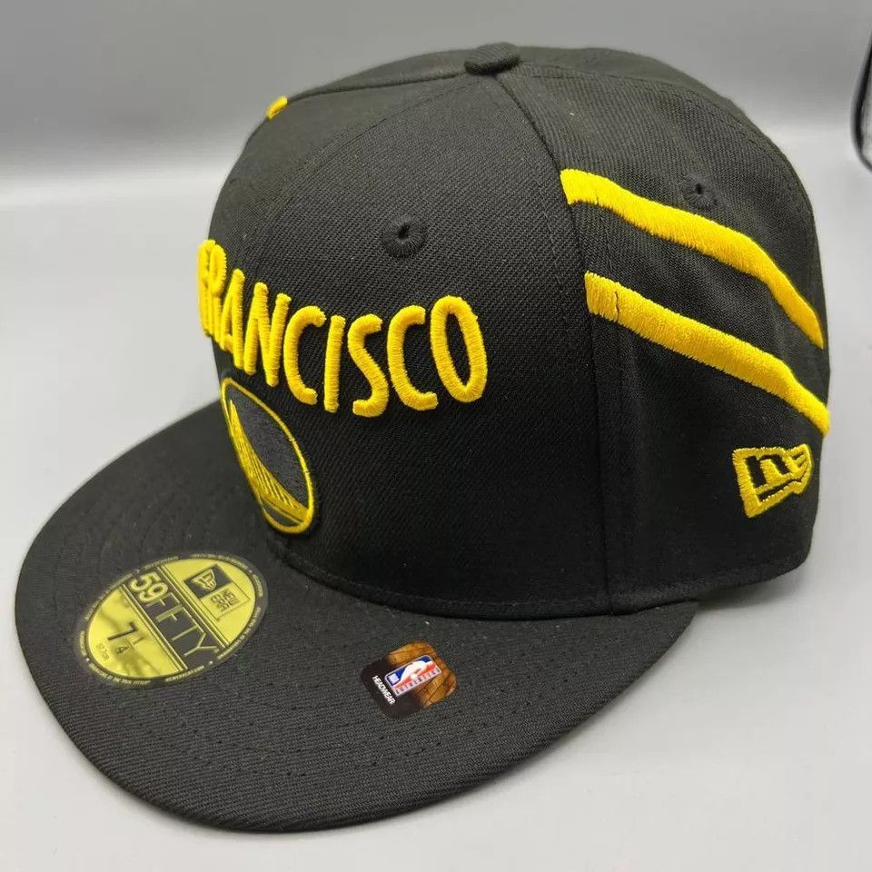 New Era Golden State Warriors Hat Men 7 1/4 59Fifty New Era Fitted Size ONE SIZE - 2 Thumbnail