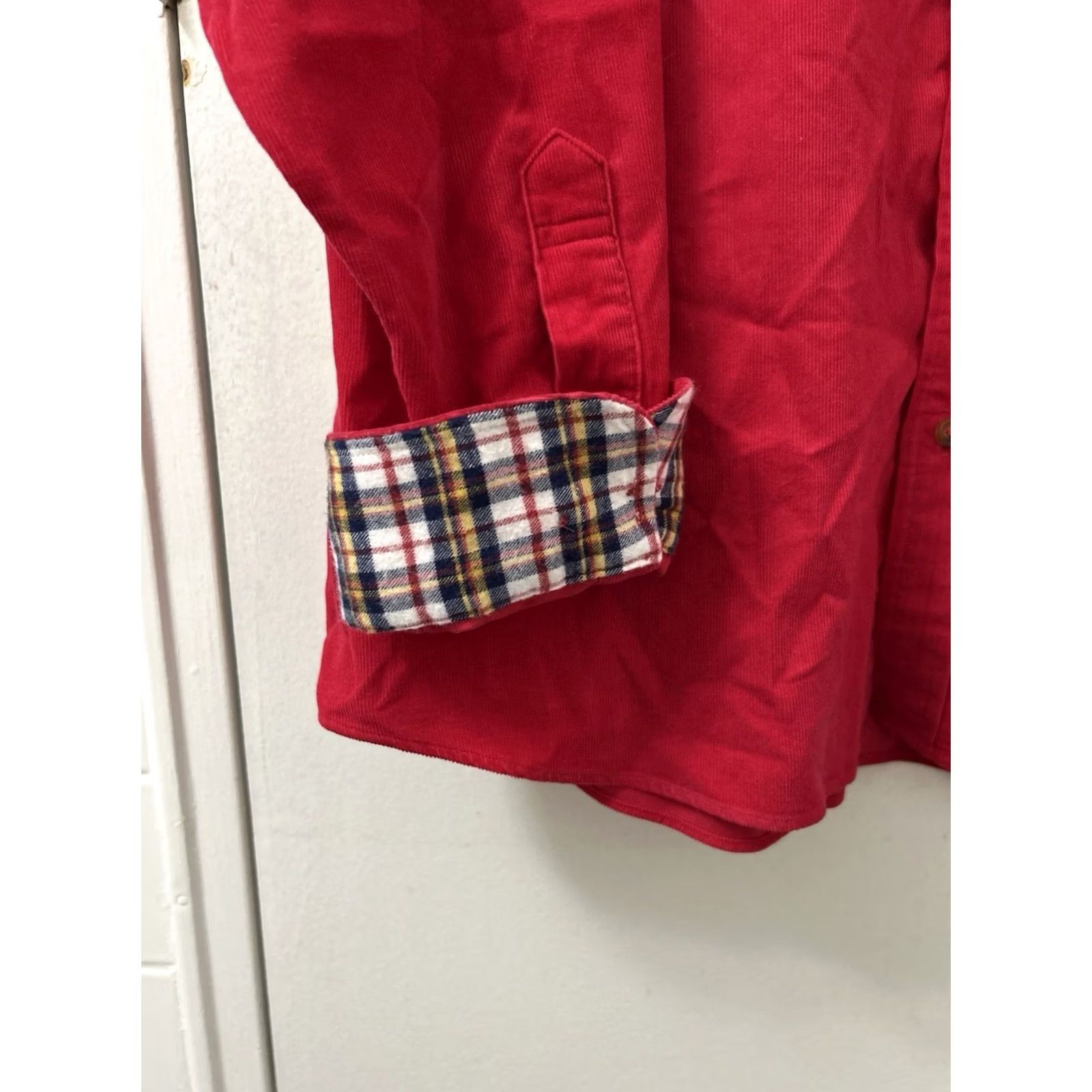 Brooks Brothers Brooks Brothers Corduroy Button-Up Shirt 2XL Red L/S Regular Mens Size US XXL / EU 58 / 5 - 6 Thumbnail