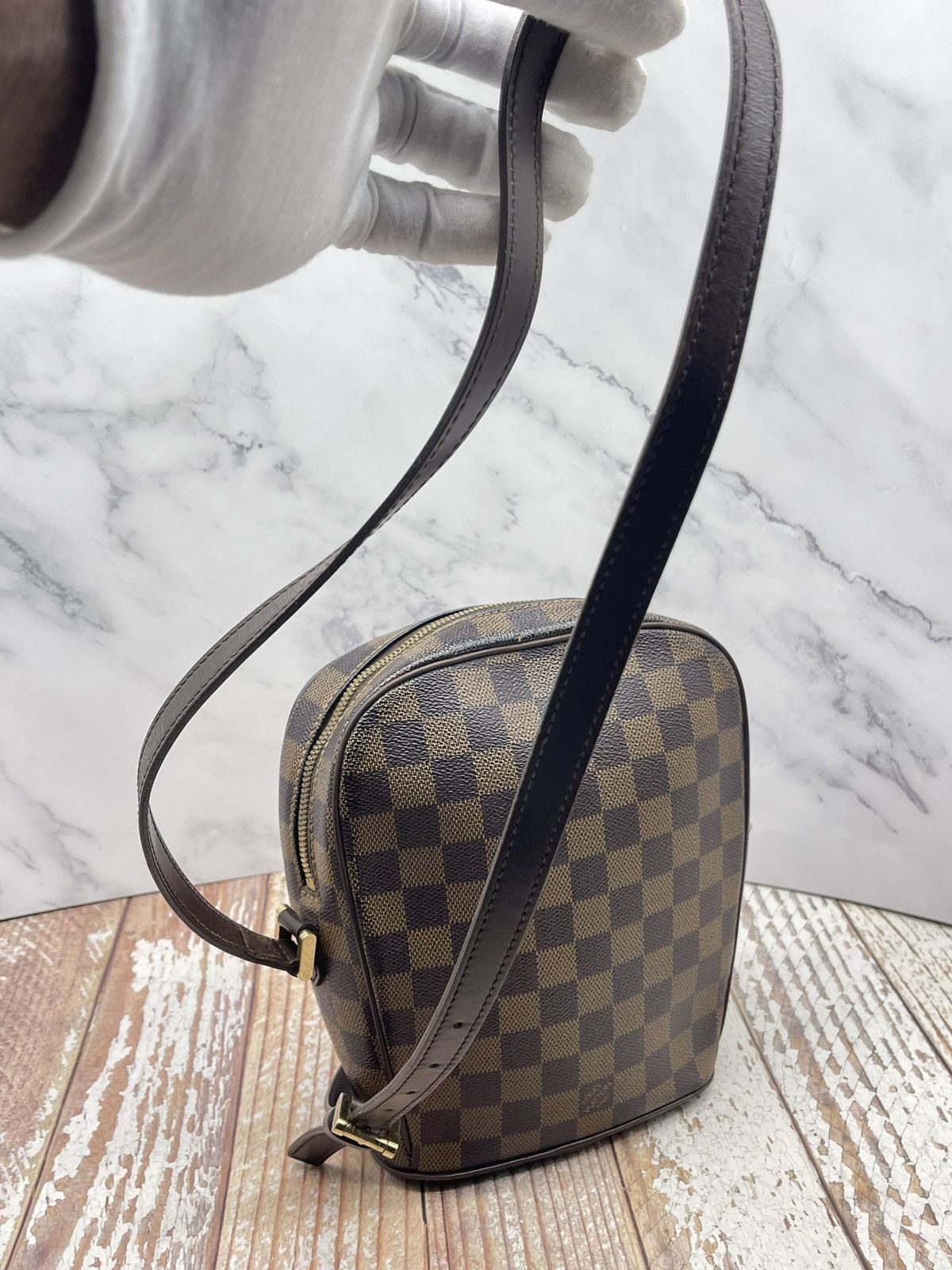 Louis Vuitton Louis Vuitton Damier Ebene Ipanema PM Size ONE SIZE - 9 Thumbnail