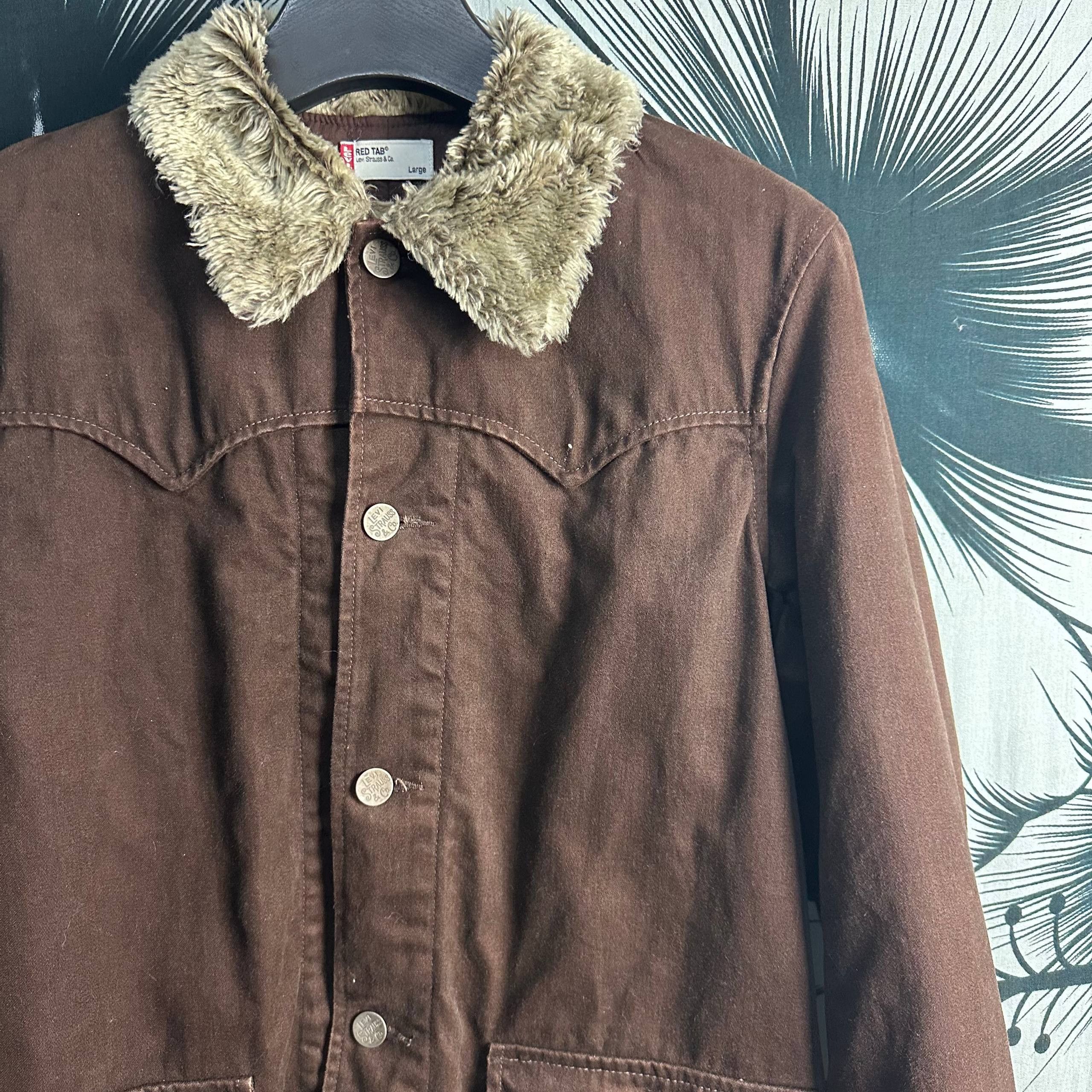 Levi's Rare Vintage Levi's Red Tab Boa Fur Collar Coverall Jacket Size US L / EU 52-54 / 3 - 5 Thumbnail