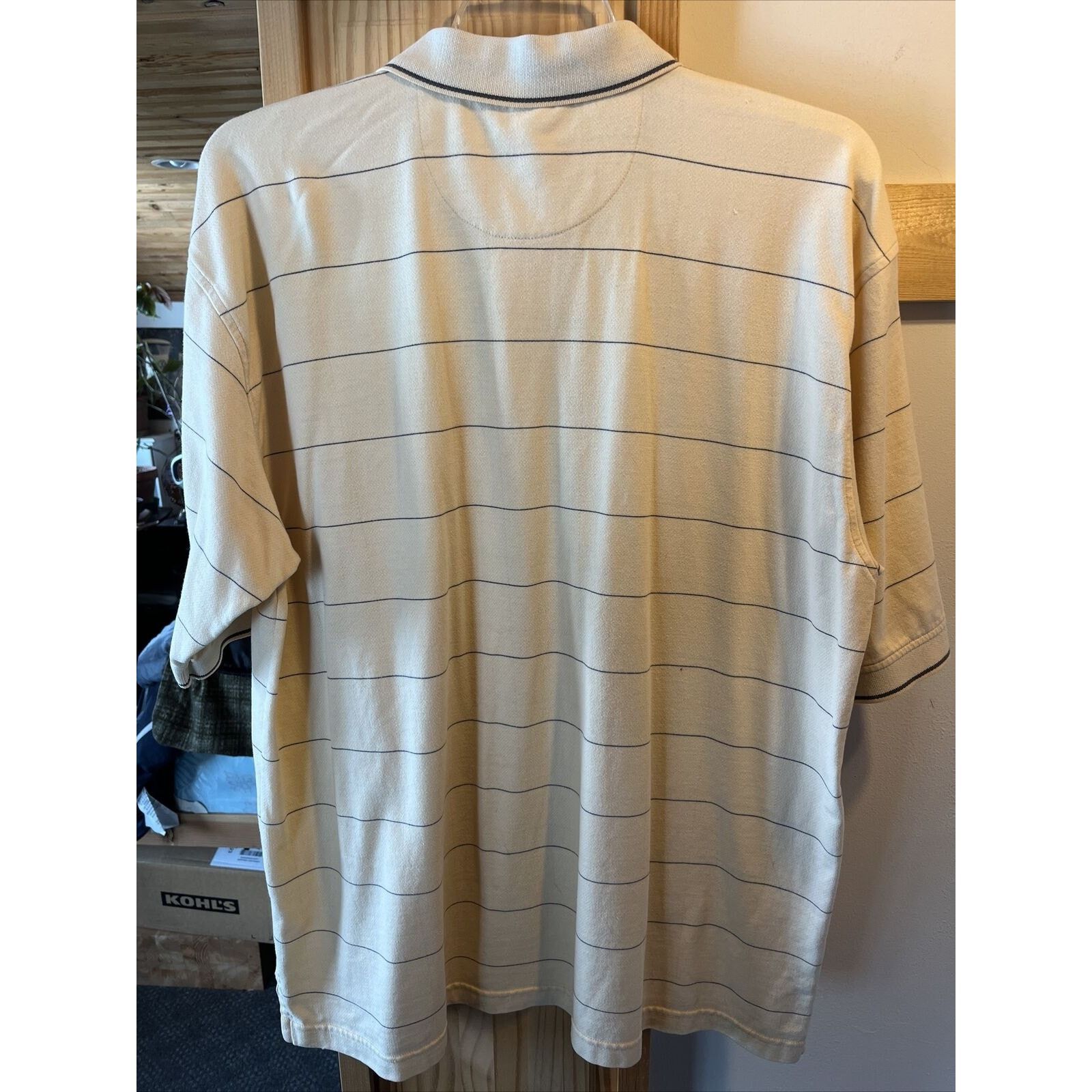Other Cross Creek Men’s XL Yellow Striped cotton golf polo shirt Size US XL / EU 56 / 4 - 16 Thumbnail