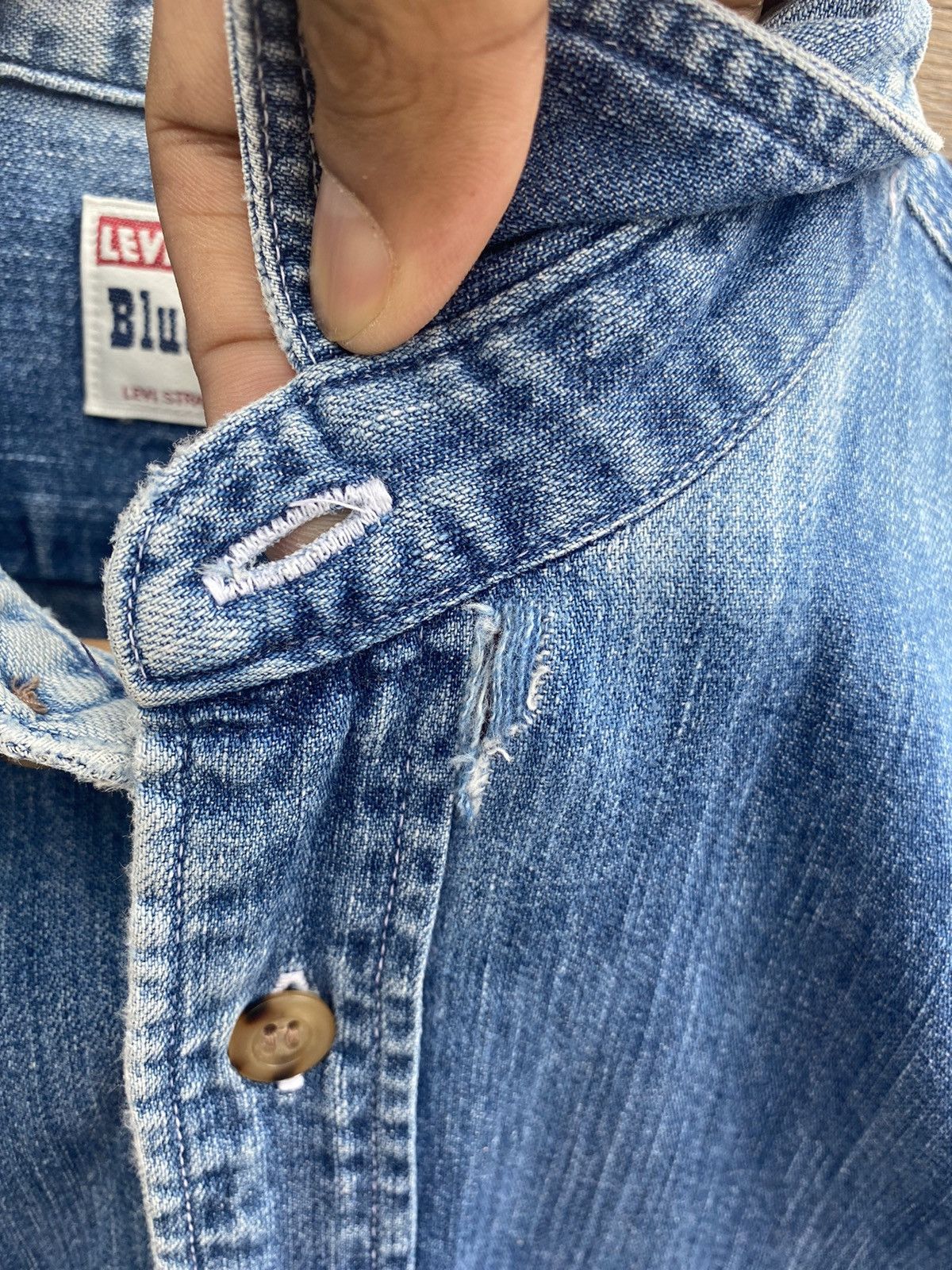 Levi's Vintage Levi's Orange Tab Denim Shirt - size 25” x 28.5” Size US M / EU 48-50 / 2 - 15 Thumbnail