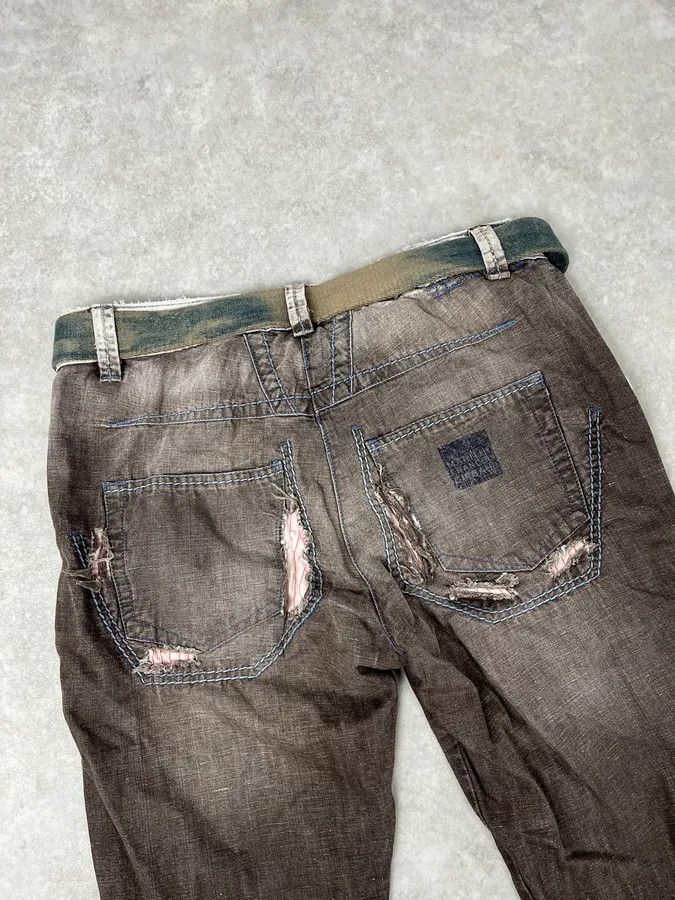 Marithe + Francois Girbaud SS2006 Marithé + François Girbaud Grey Faded Relaxed Pants Size US 30 / EU 46 - 7 Thumbnail