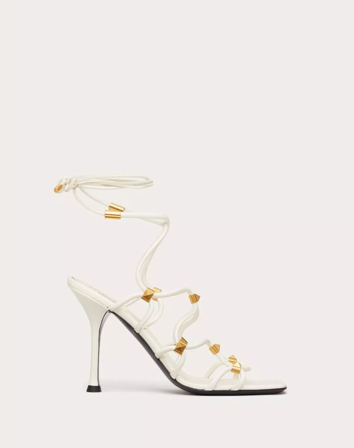 Valentino o1s1wg111125 Rockstud Net Sandals in Ivory Size US 10.5 / IT 40.5 - 1 Thumbnail