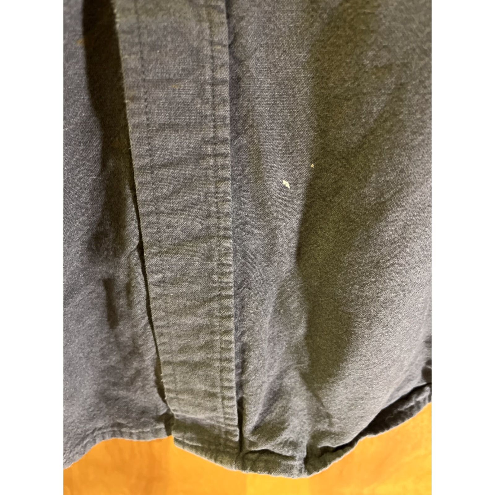 Vintage VINTAGE L.L. Bean Men's Gray Chamois Long Sleeve Button-Down Shirt XL Heavyweight Casual Fall Winter Size US XL / EU 56 / 4 - 4 Thumbnail