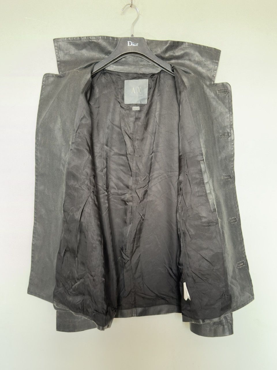 Armani 🔥 rare coat jacket waxed Armani Exchange size M Size US M / EU 48-50 / 2 - 6 Thumbnail