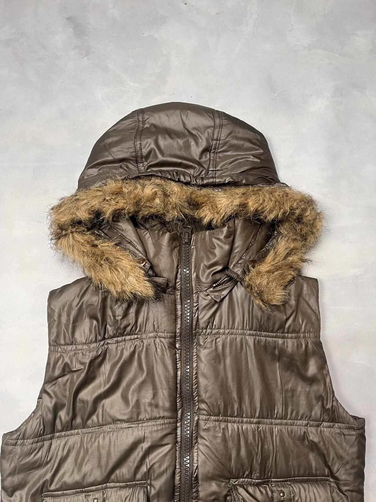 Japanese Brand Faux Fur Puffer Vest Double Layer Size US M / EU 48-50 / 2 - 5 Thumbnail