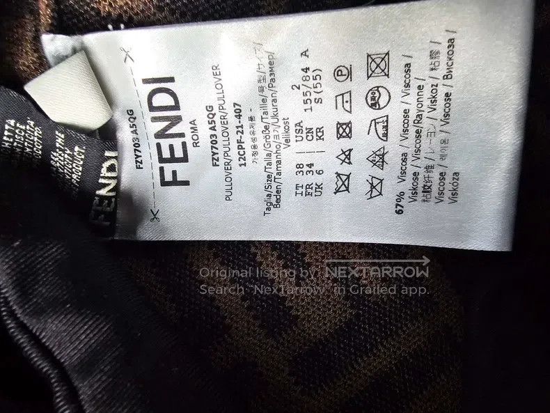 Fendi Fendi Classic all-over print knit Size XXS / US 00 / IT 34 - 8 Thumbnail