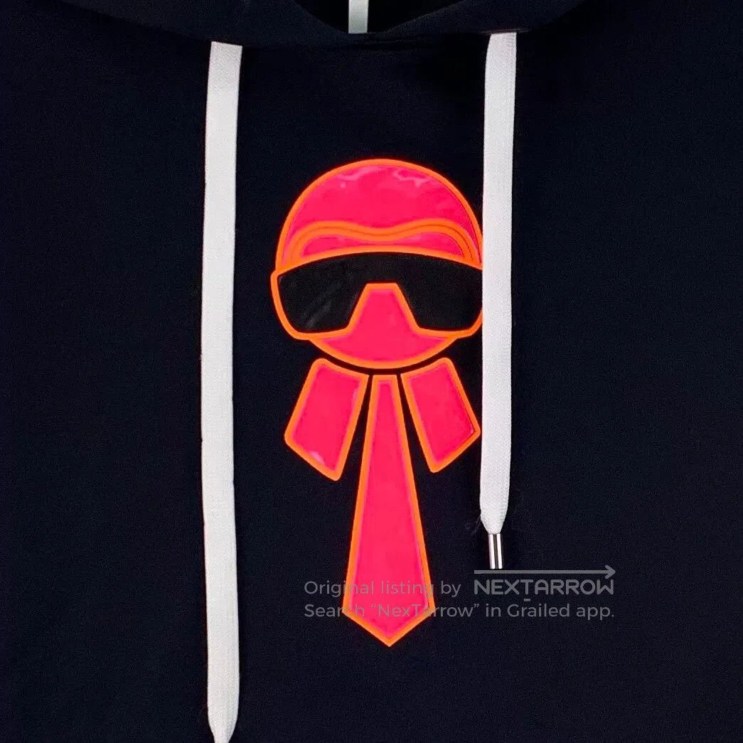 Fendi fendi black embroidered hooded sweatshirt. Size US S / EU 44-46 / 1 - 4 Thumbnail