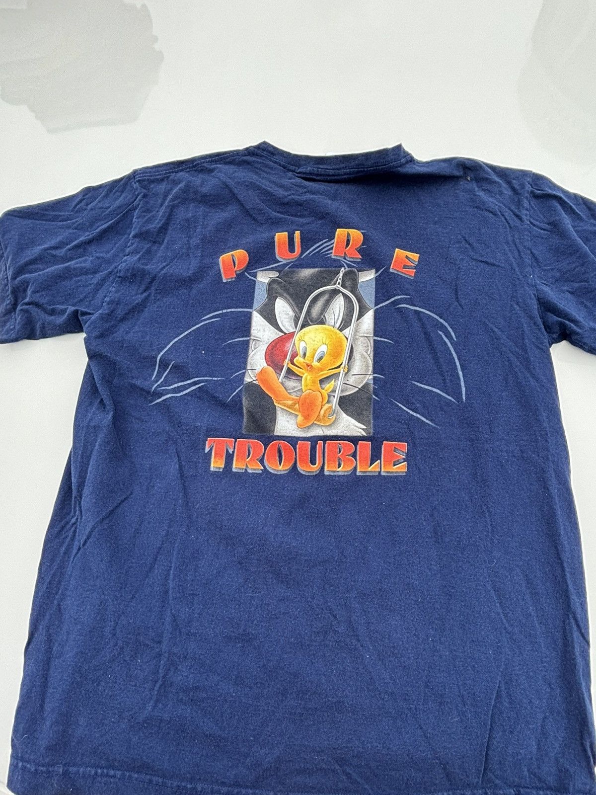 Vintage Vintage Looney Tunes 'Tweety Bird Pure Trouble' Double Sided Size US L / EU 52-54 / 3 - 5 Thumbnail