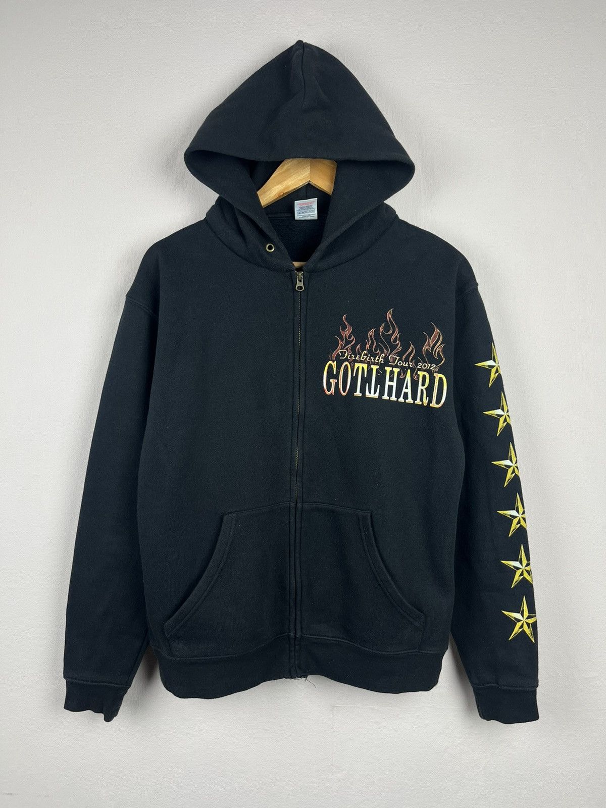 Band Tees Vintage Gotthard Firebirth Tour 2012 Hoodie Black Flame Size US S / EU 44-46 / 1 - 1 Thumbnail