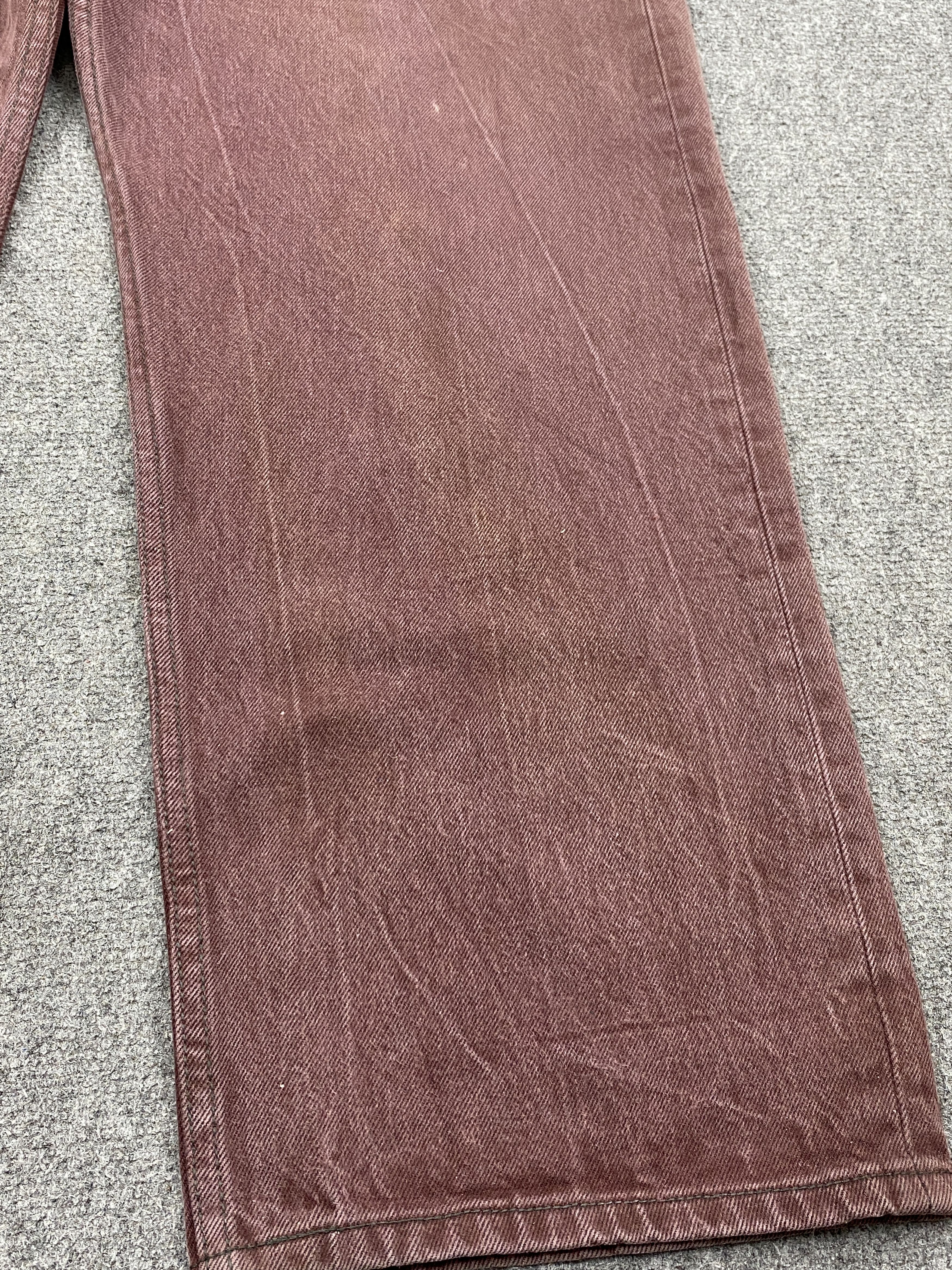 Levi's × Vintage Maroon Colour Vintage Levis 501 Jeans Size US 44 / EU 60 - 16 Thumbnail