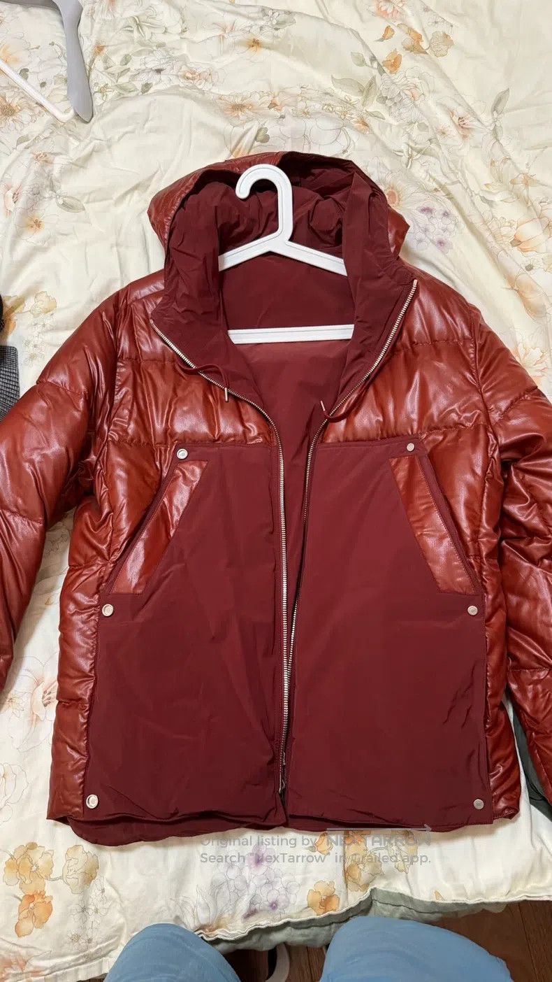 Hermes Hermes Burgundy down jacket with classic hood, reversible Size US S / EU 44-46 / 1 - 1 Thumbnail