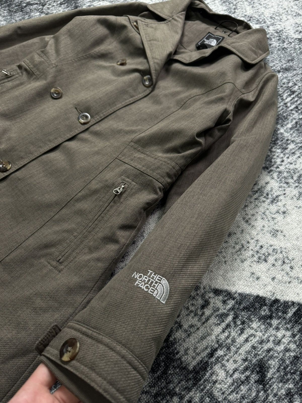 The North Face Vintage THE NORTH FACE Button Up Double Breasted Overcoat Size M / US 6-8 / IT 42-44 - 2 Thumbnail