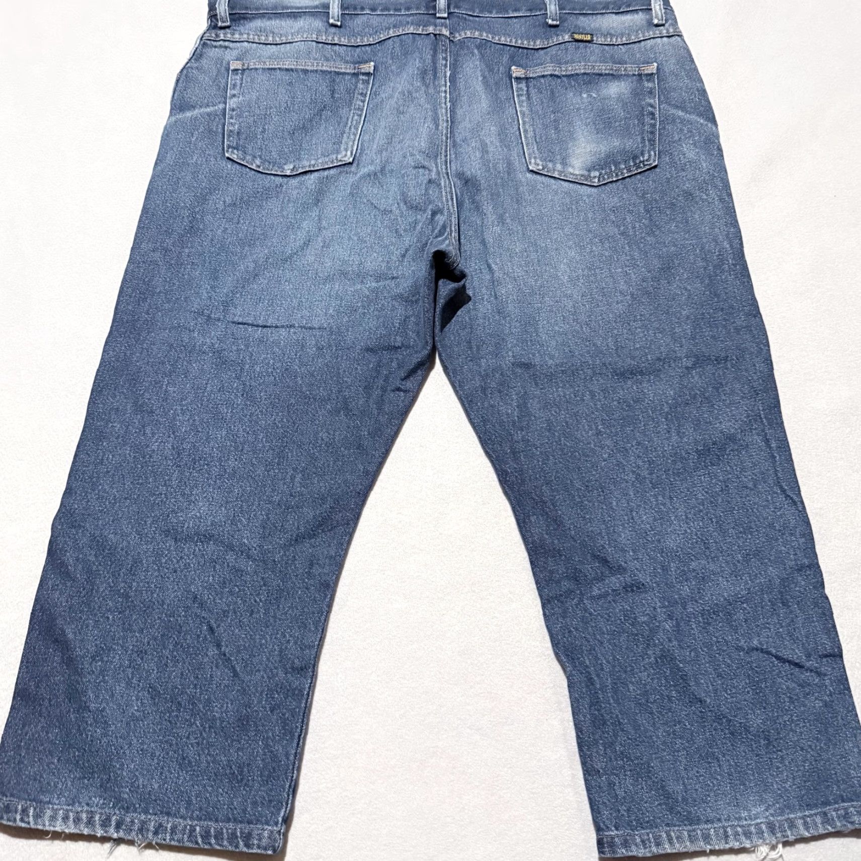 Denime Rustler Classic Regular-Fit Jeans Men's Soft Rinse Denim Straight Leg - 46x30 Size US 30 / EU 46 - 6 Thumbnail