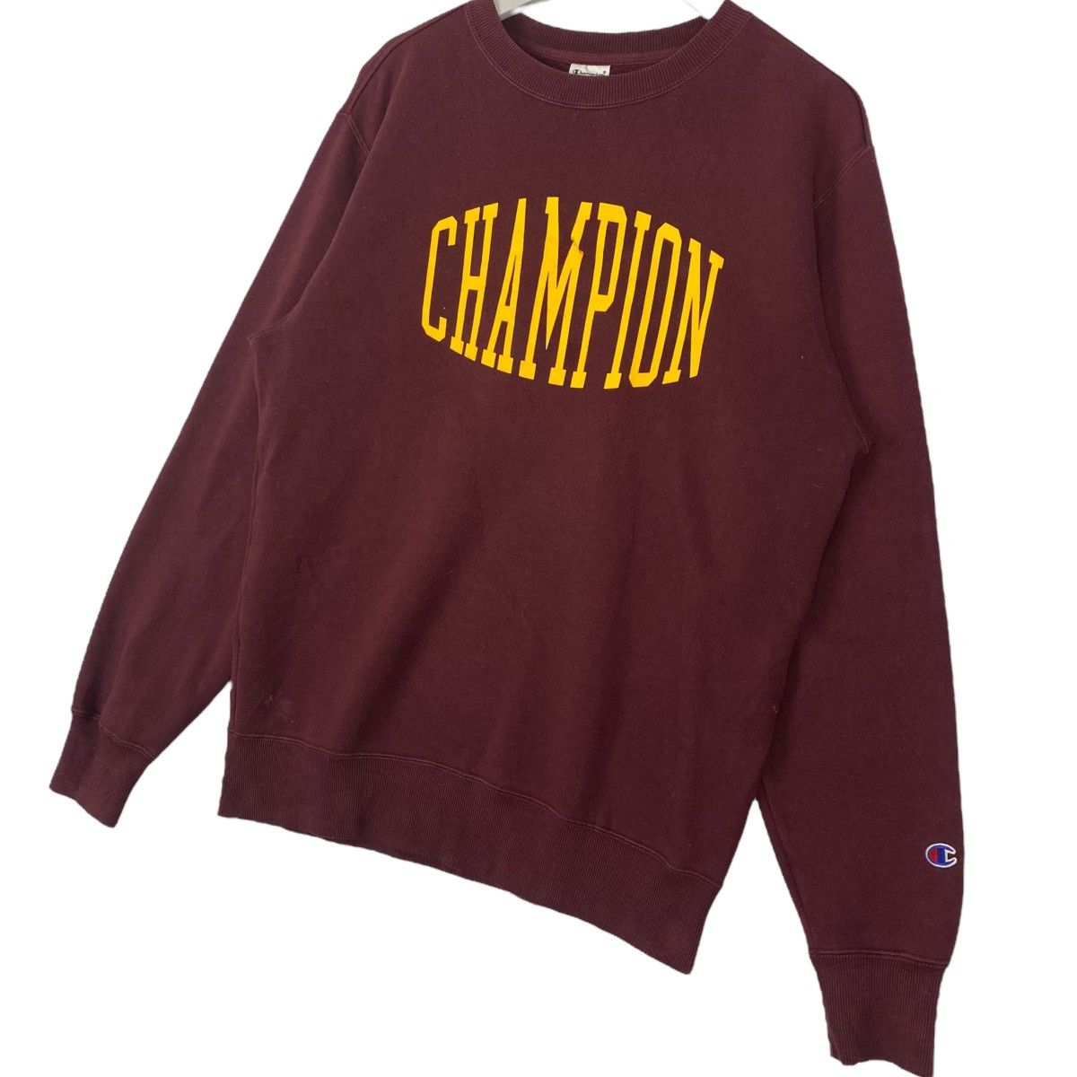 Other Vintage Champion Sweatshirt Crewneck Maroon Big Logo Size L Size US L / EU 52-54 / 3 - 2 Thumbnail